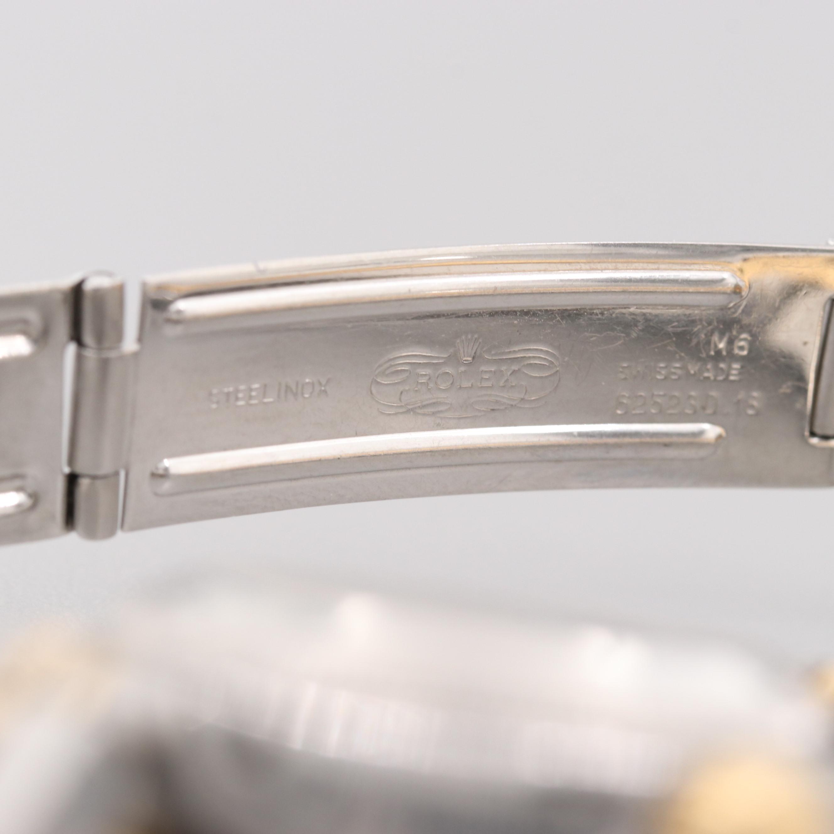 Rolex Datejust Two-Tone Watch With Mother of Pearl and Diamond Dial, 1989