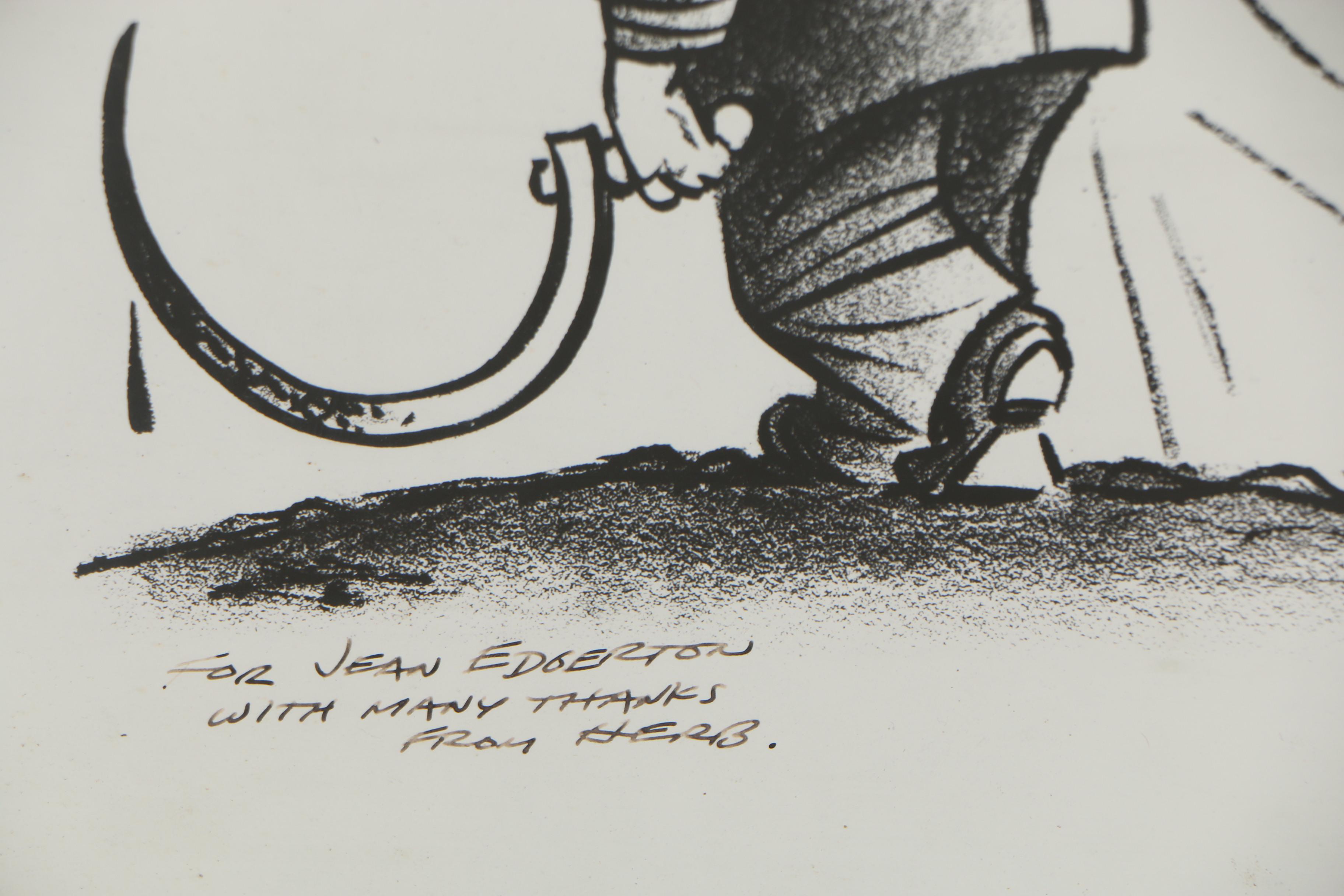 Herbert L. Block "Herblock" Washington Post Political Cartoon