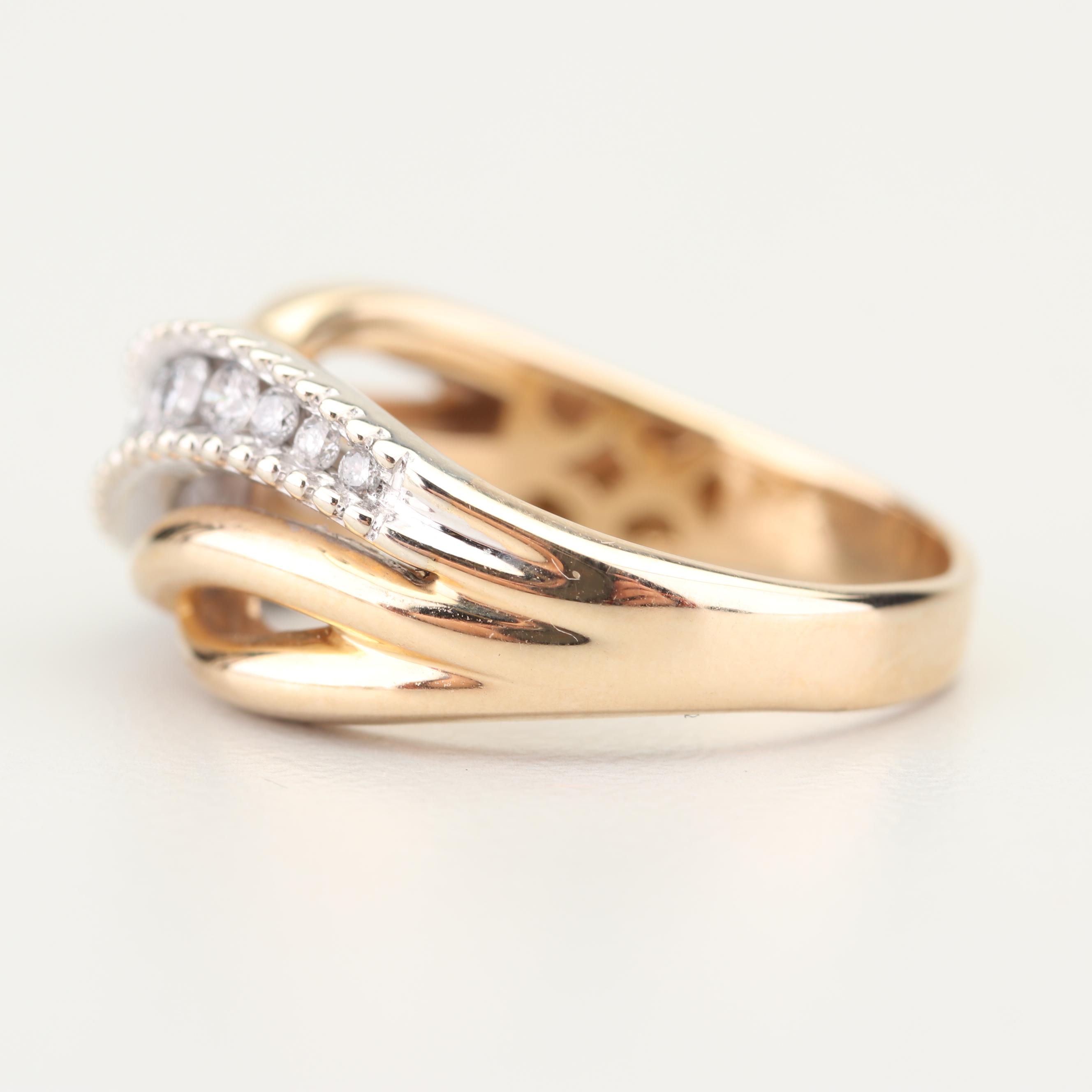 10K Yellow Gold Diamond Band