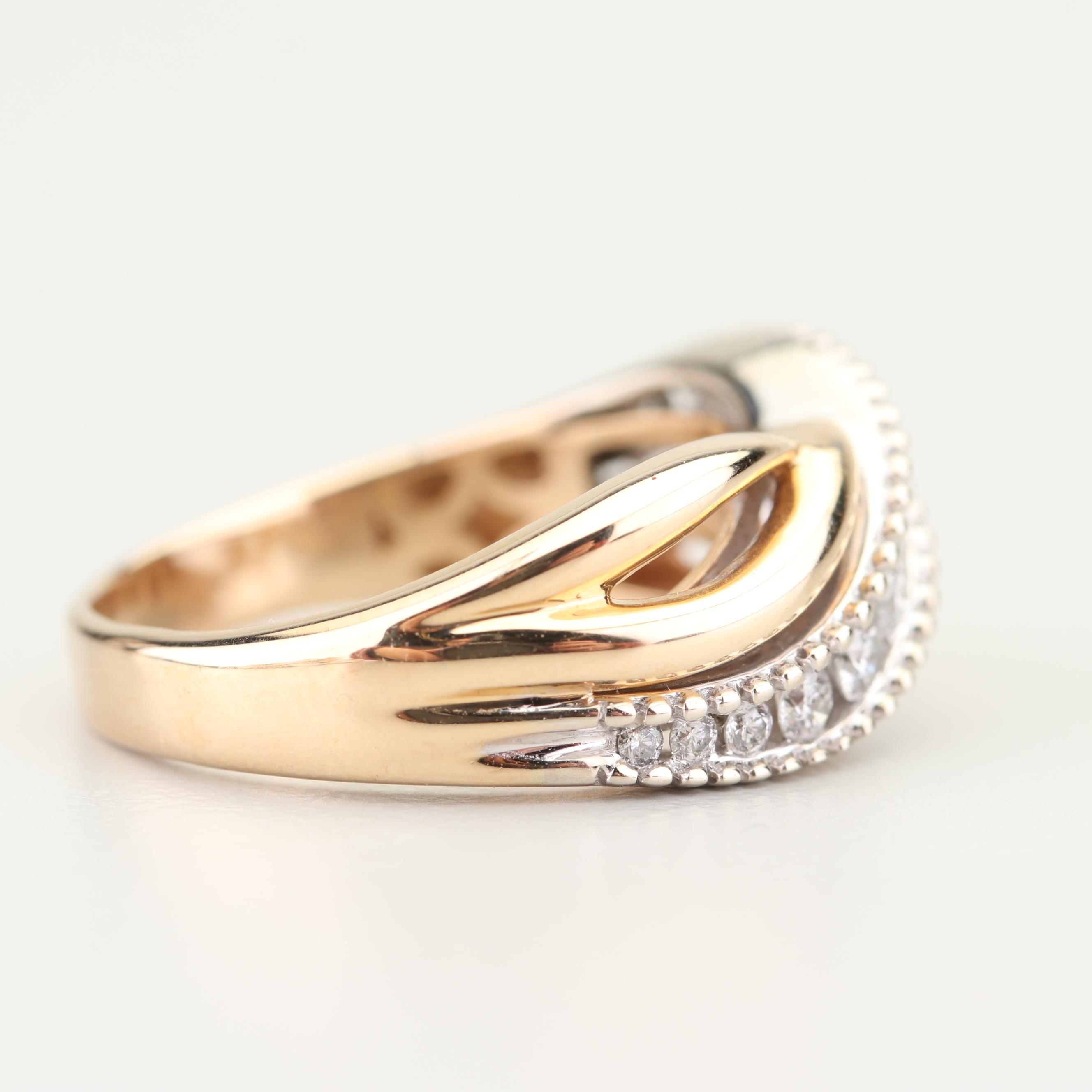 10K Yellow Gold Diamond Band