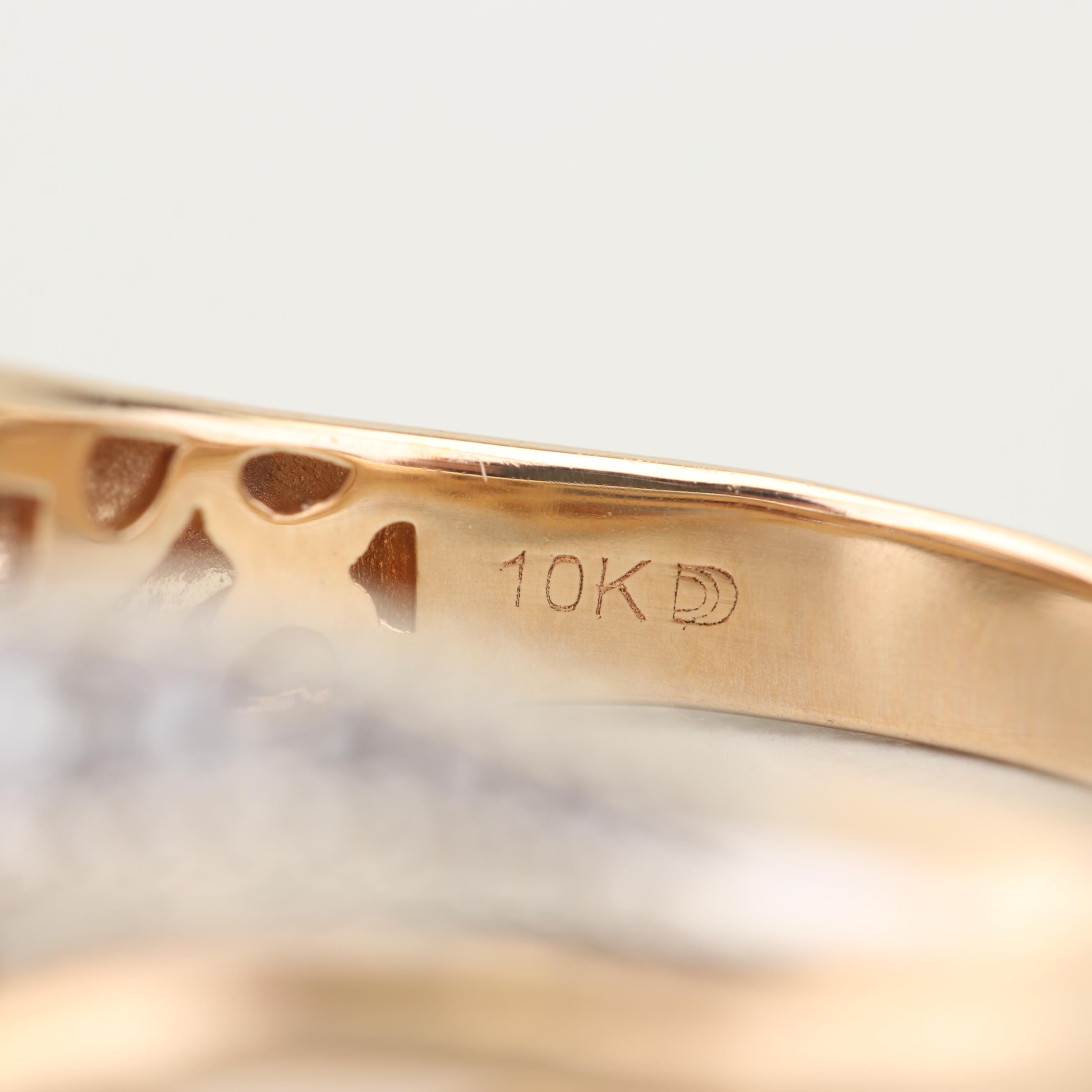 10K Yellow Gold Diamond Band