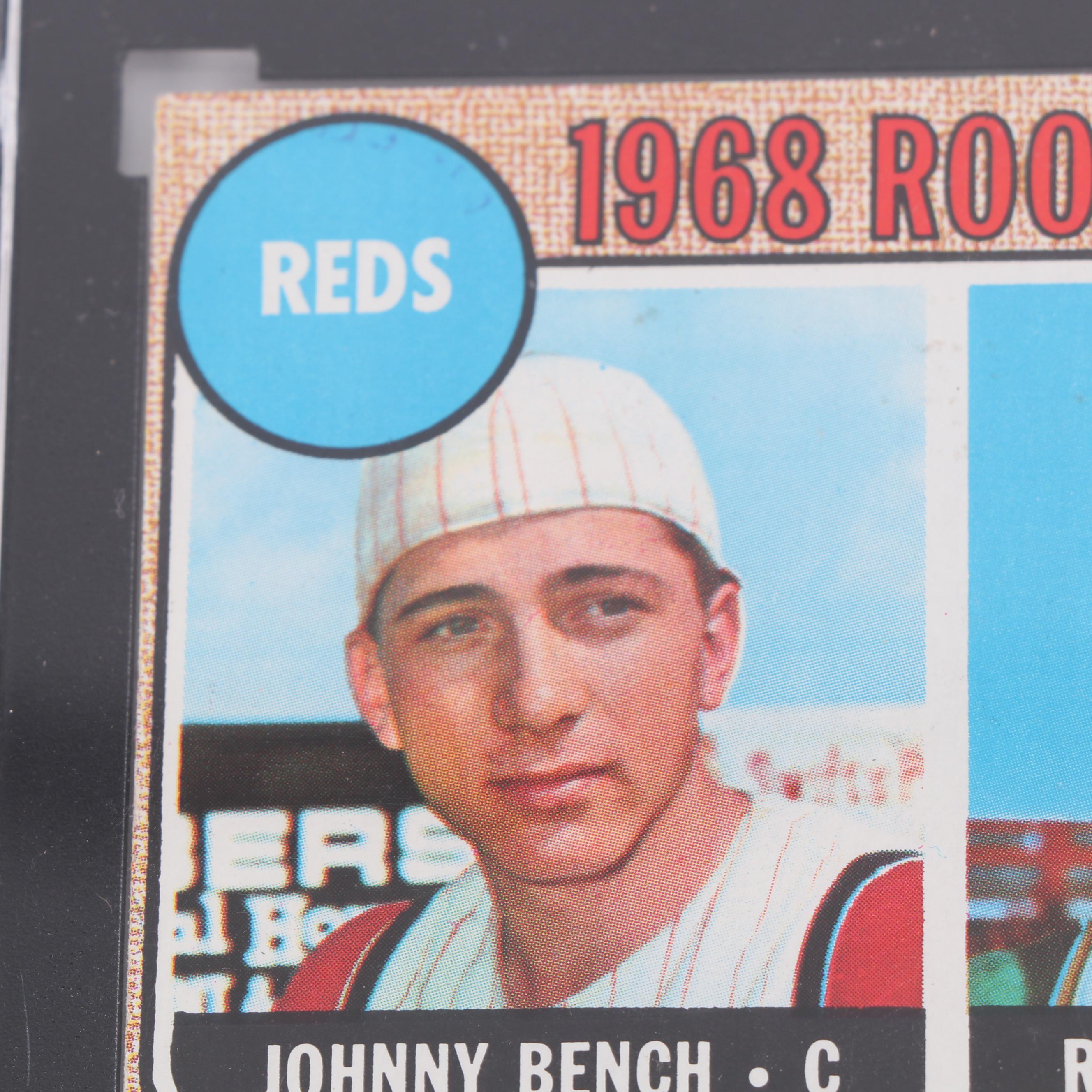 1968 Topps Cincinnati Reds Rookie Stars Featuring Johnny Bench - SGC Graded