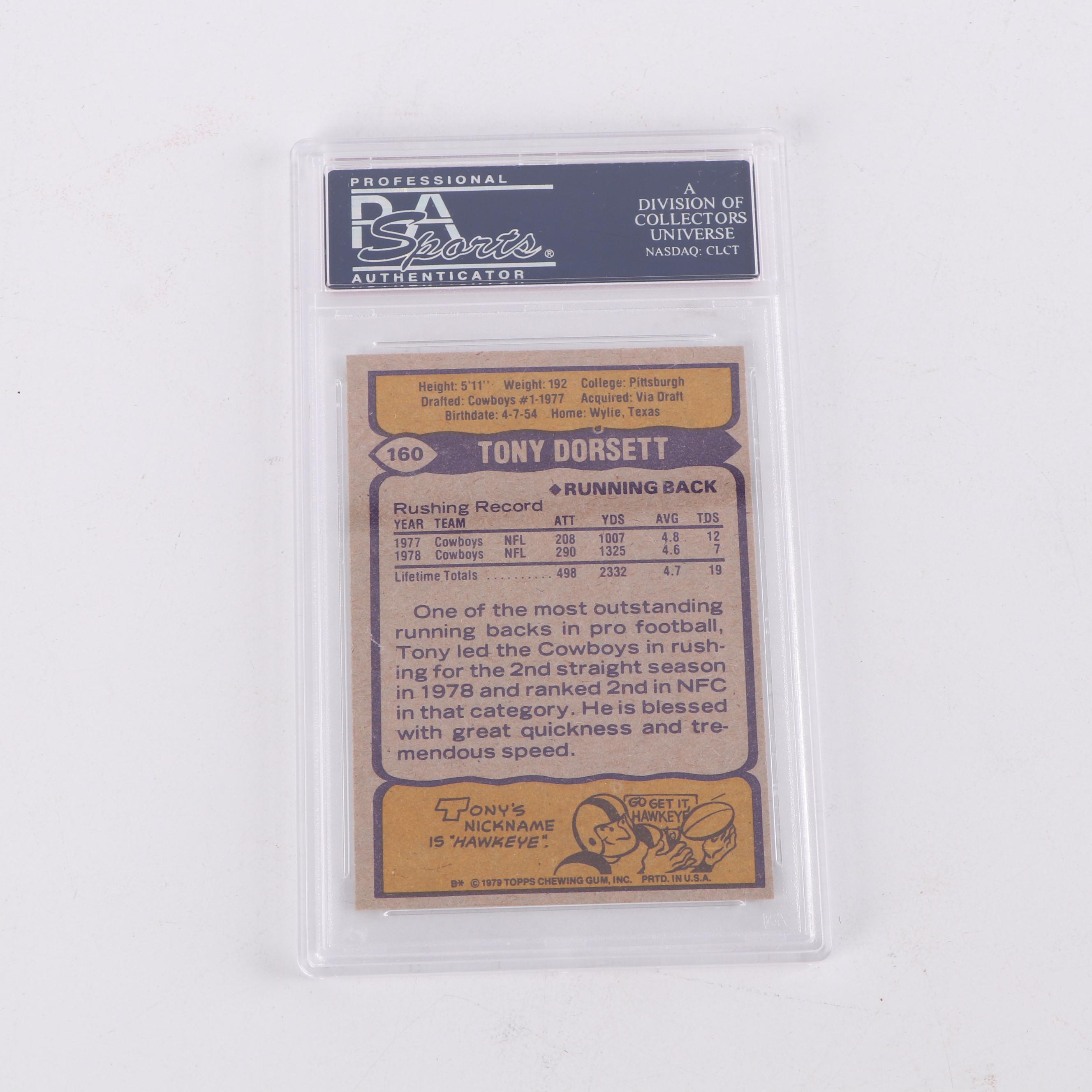 1979 Topps Tony Dorsett Football Card - PSA Graded