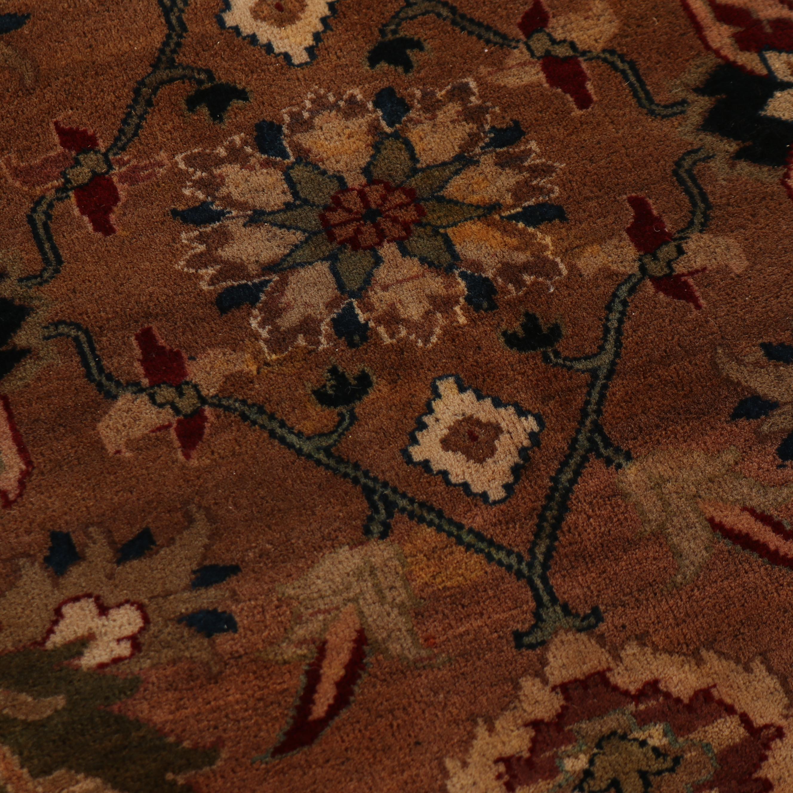 Hand-Knotted Indo-Persian Wool Rug