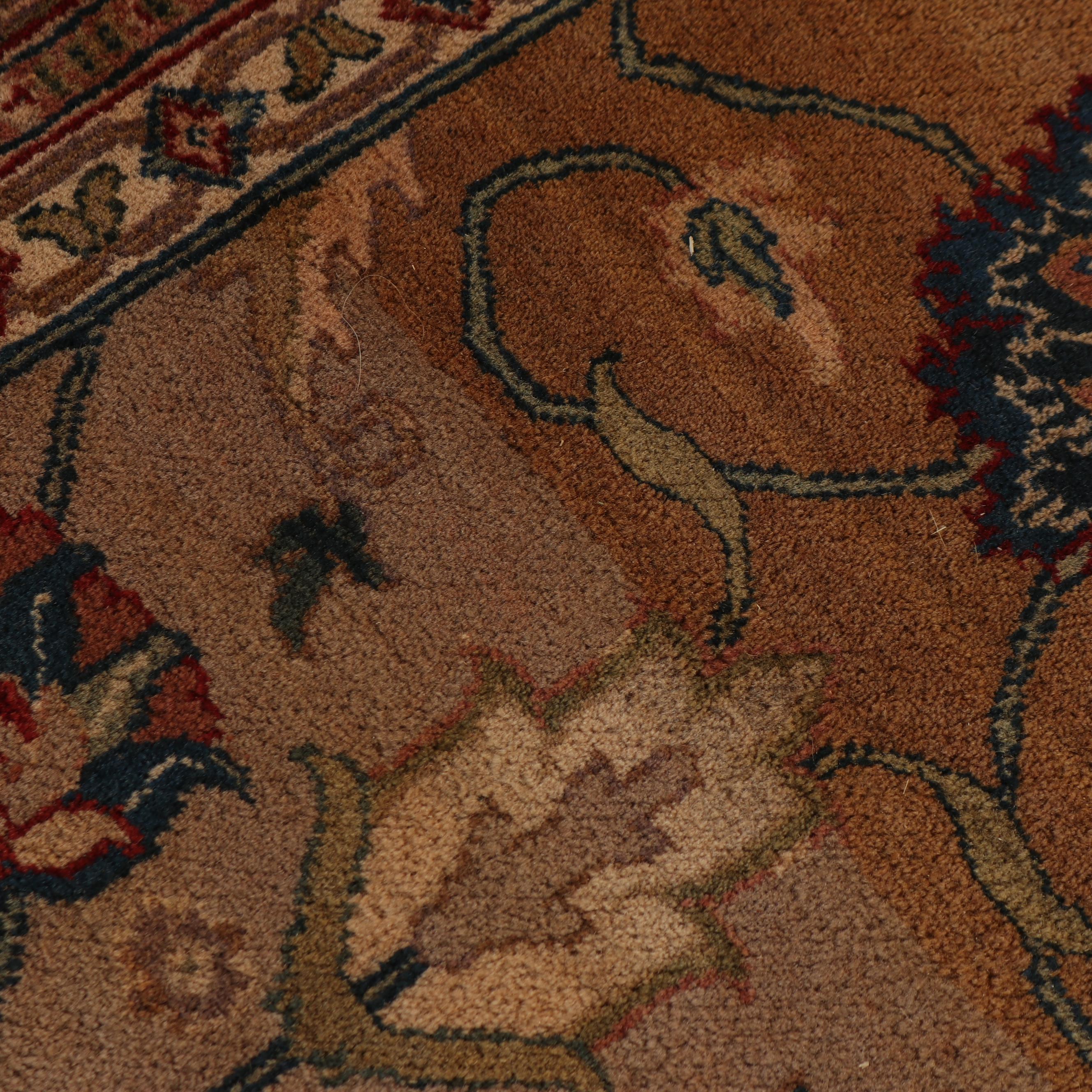 Hand-Knotted Indo-Persian Wool Rug