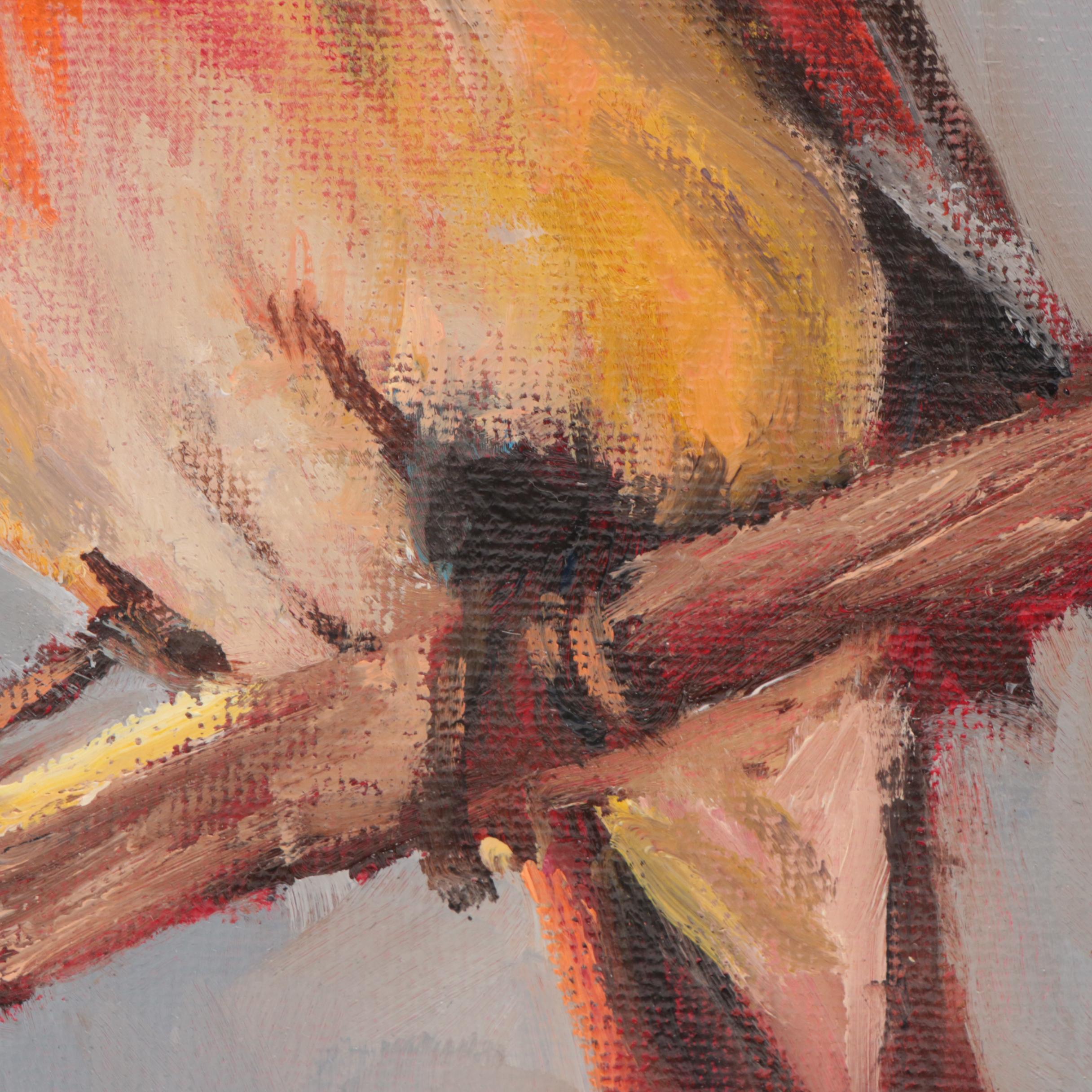 Norma Wilson Oil Painting Song Bird