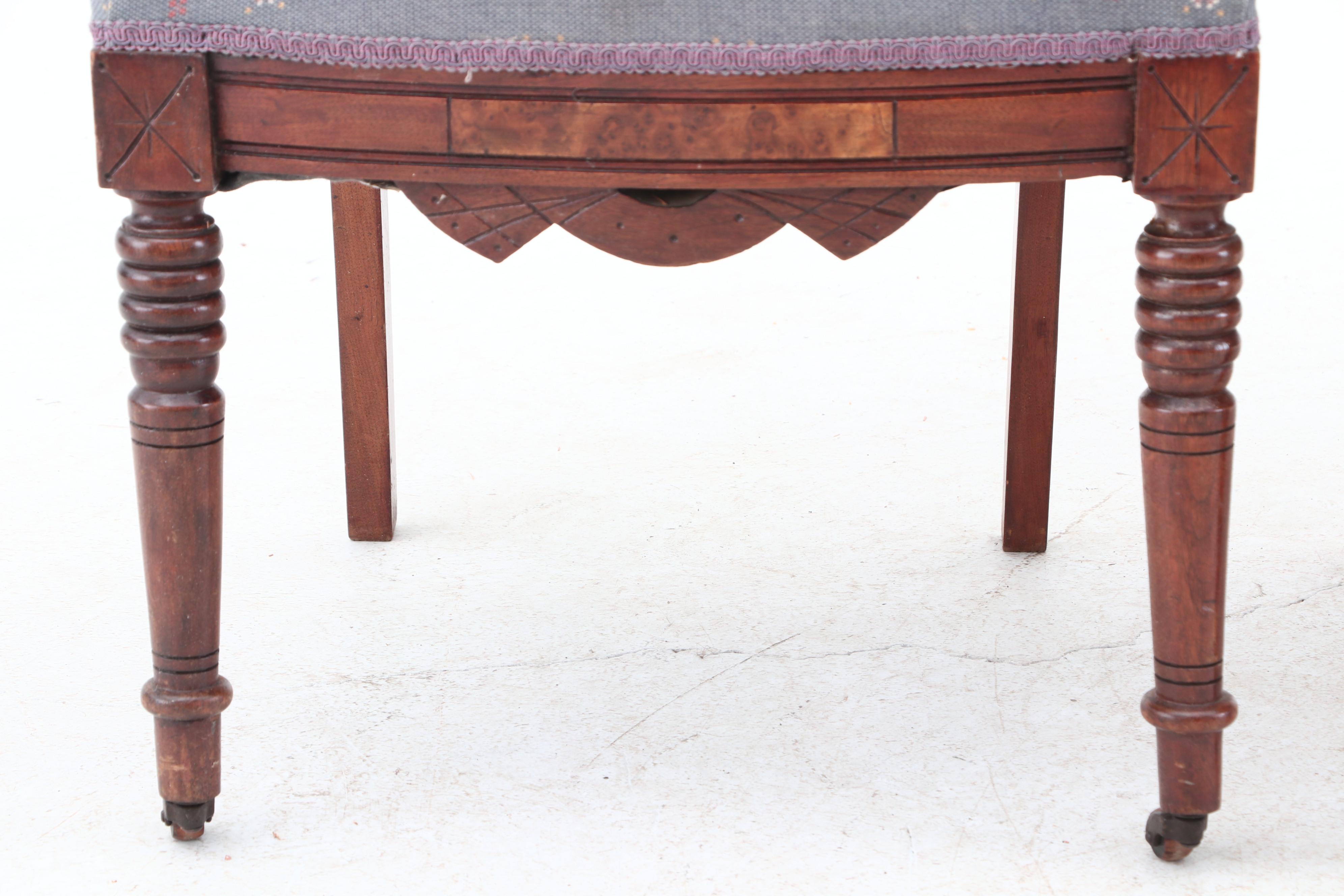 Victorian Carved Walnut Side Chairs