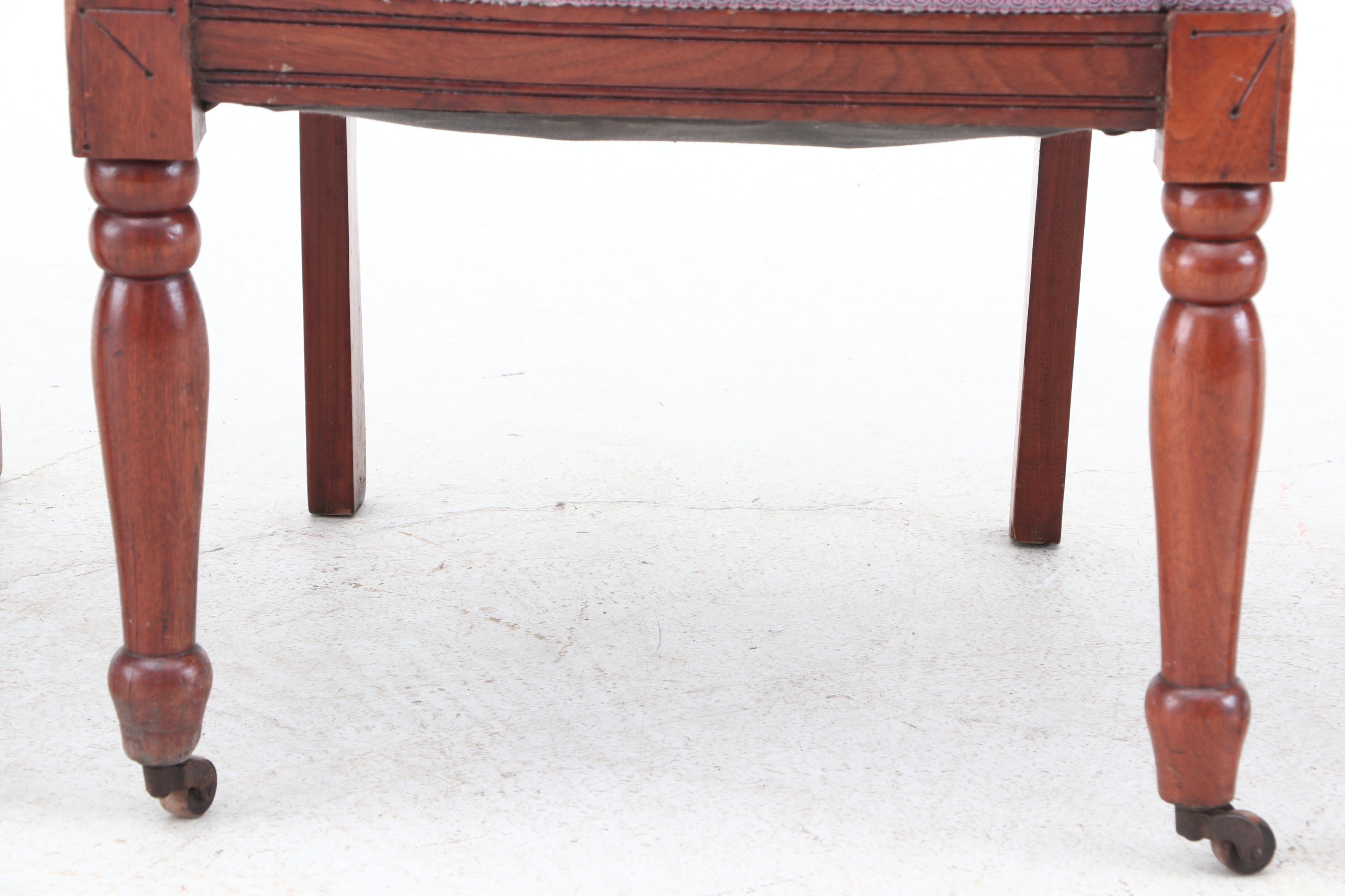 Victorian Carved Walnut Side Chairs
