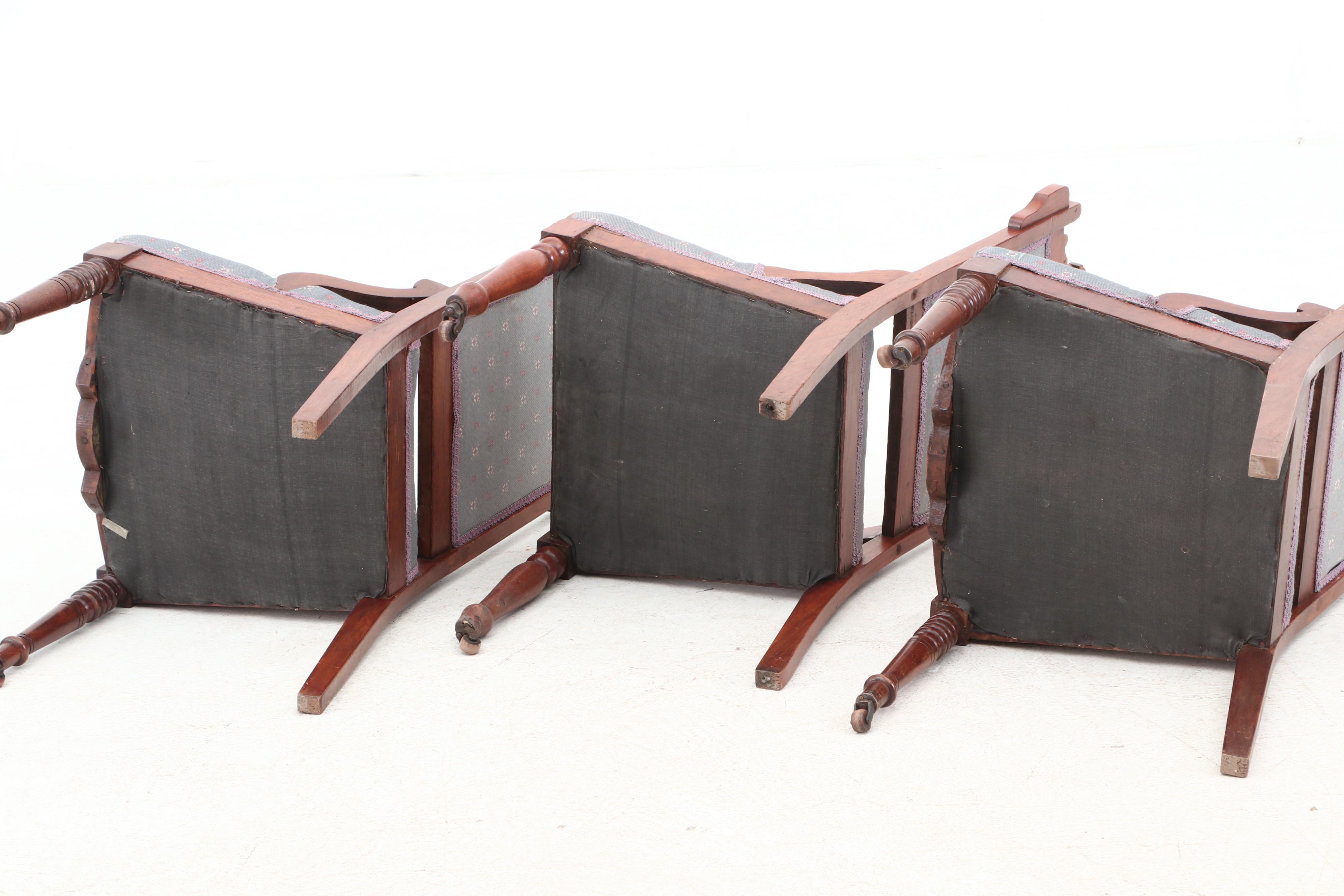 Victorian Carved Walnut Side Chairs