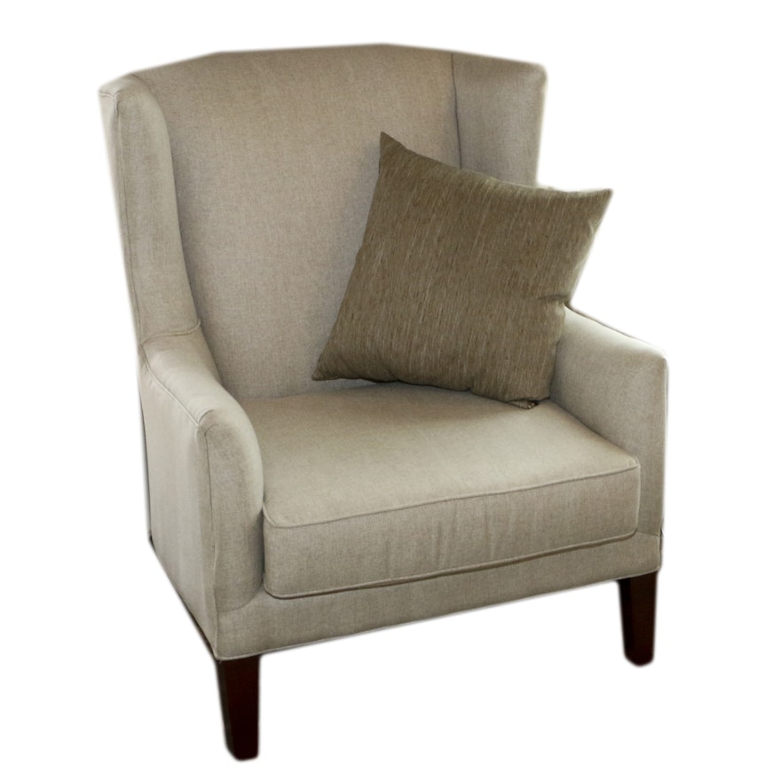 Upholstered Wingback Armchair, 21st Century