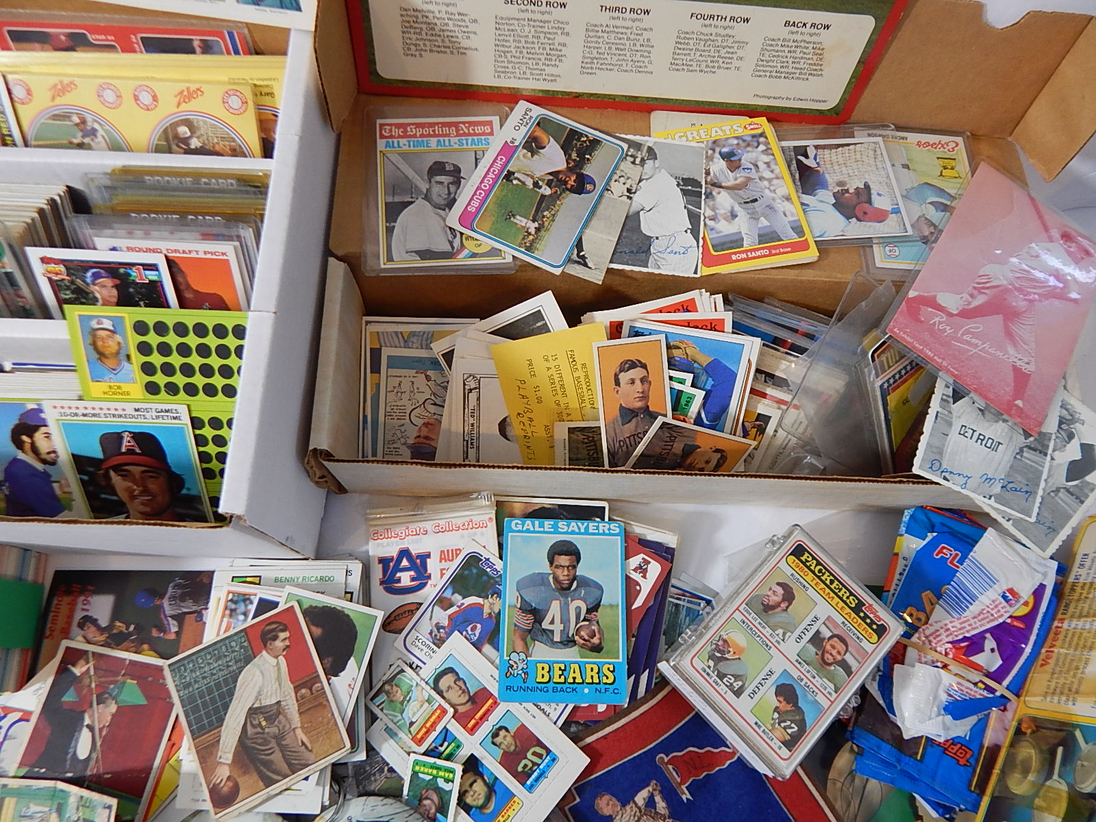 Large Selection of Sports Cards and Collectibles