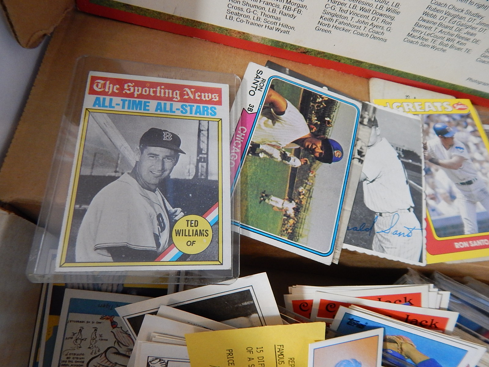 Large Selection of Sports Cards and Collectibles