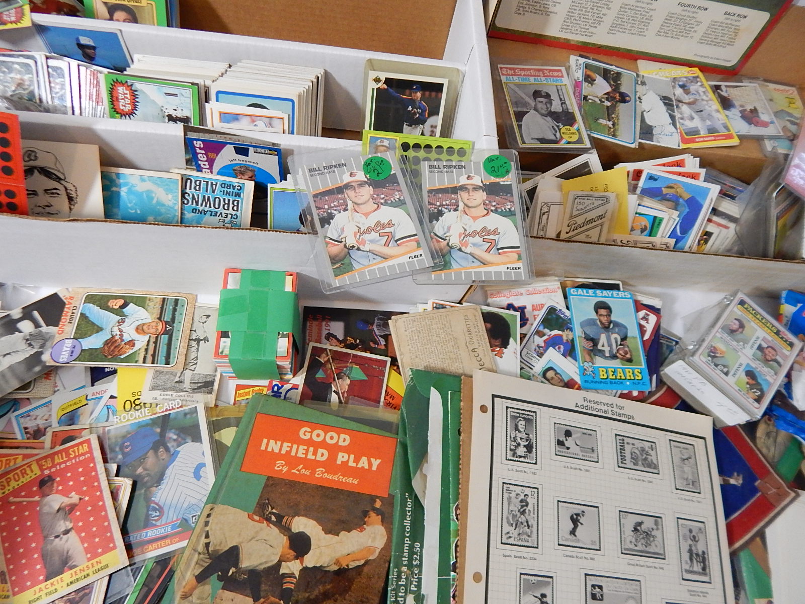 Large Selection of Sports Cards and Collectibles