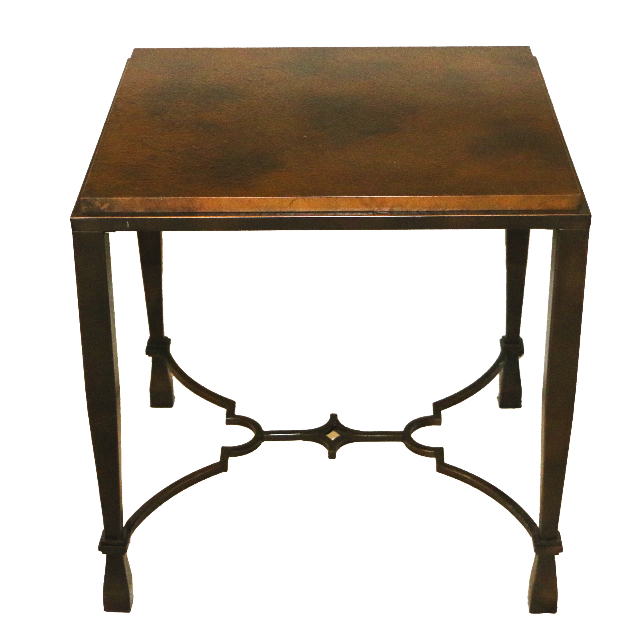 Metal Base Side Table, 21st Century EBTH