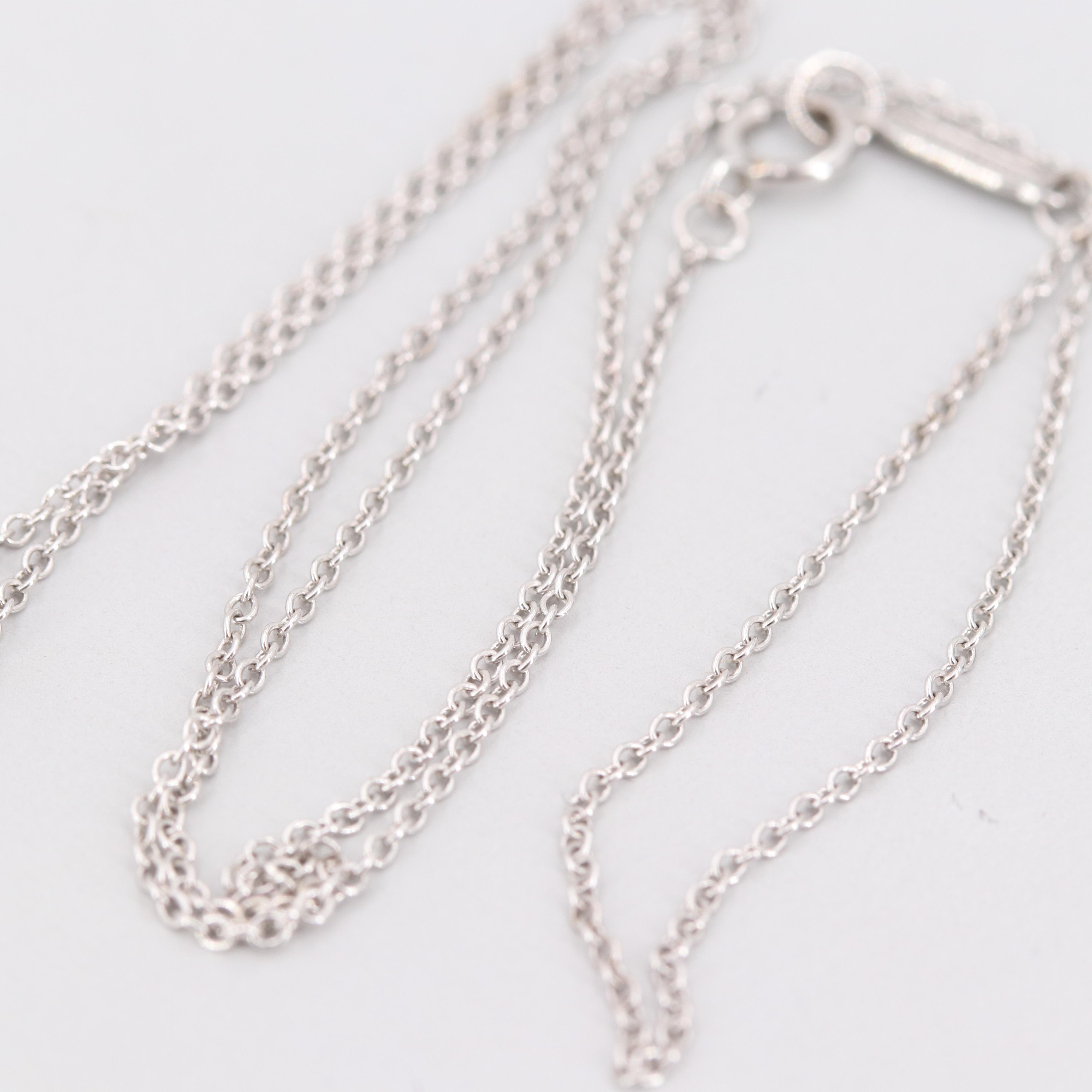 Tiffany & Co. 18K White Gold Peridot Necklace