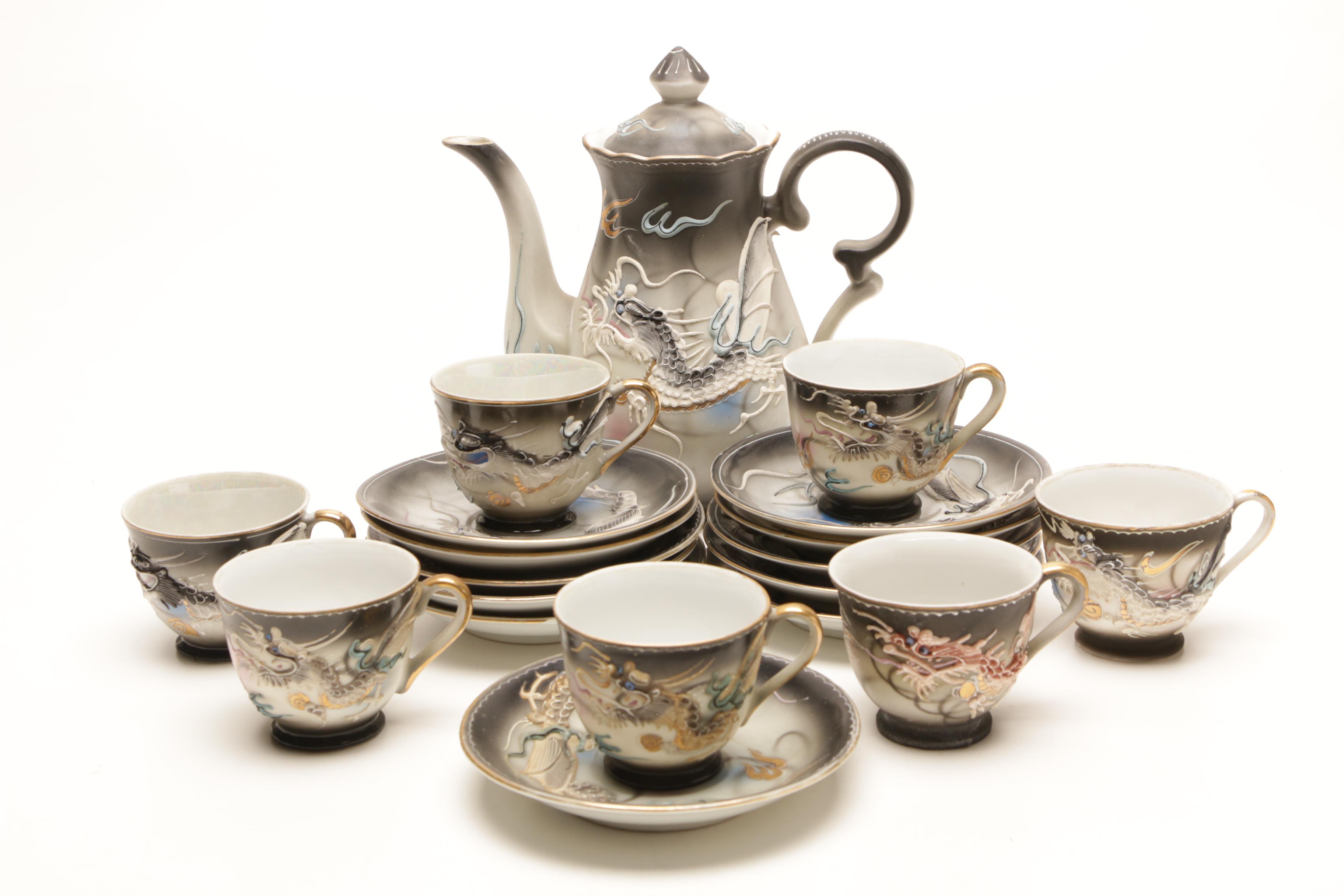 Japanese Moriage Dragonware