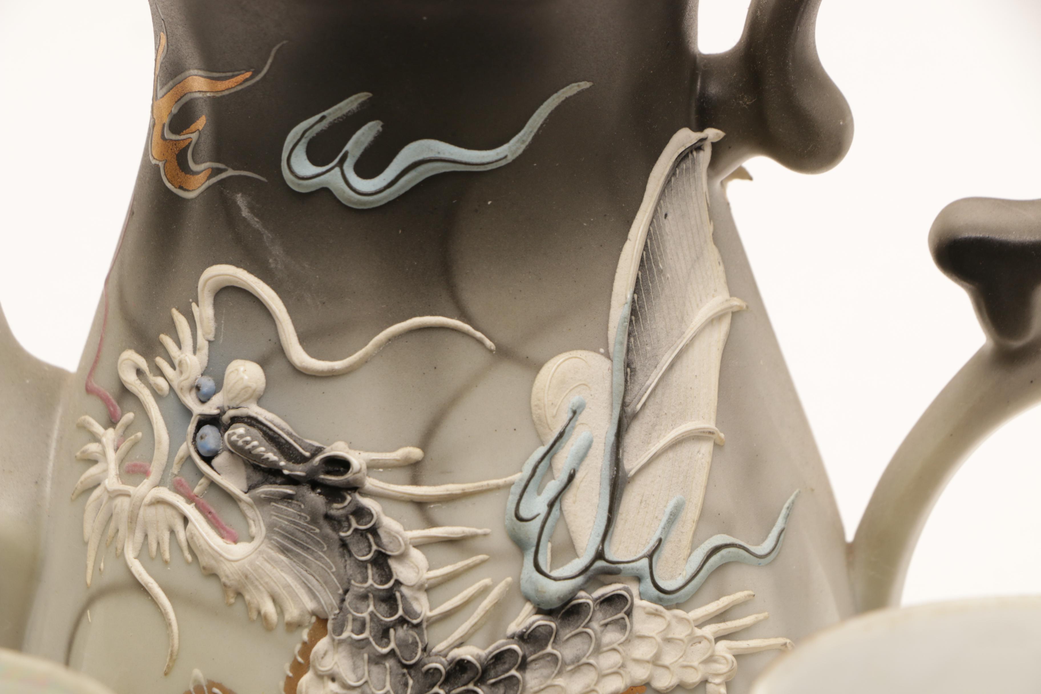 Japanese Moriage Dragonware