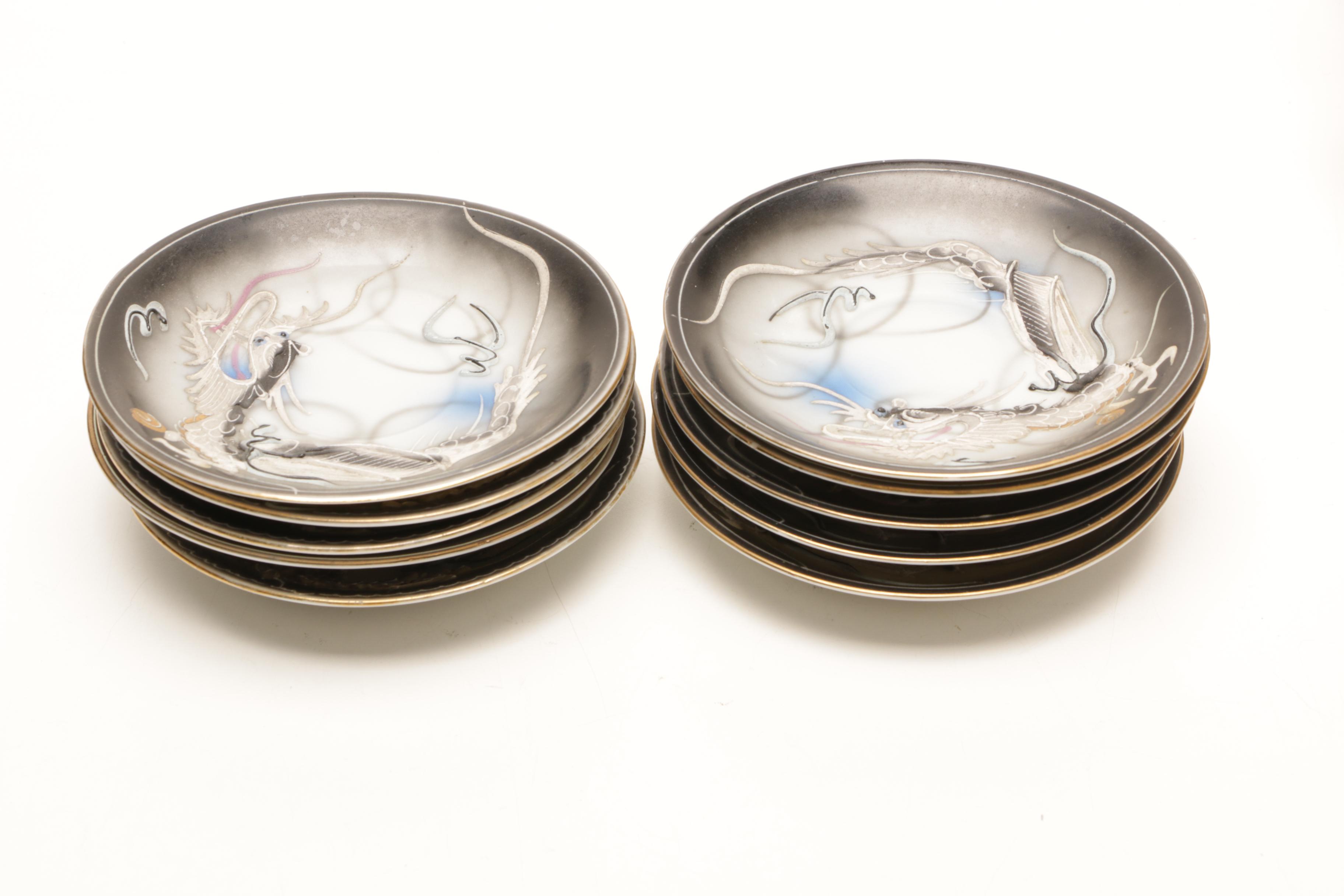 Japanese Moriage Dragonware