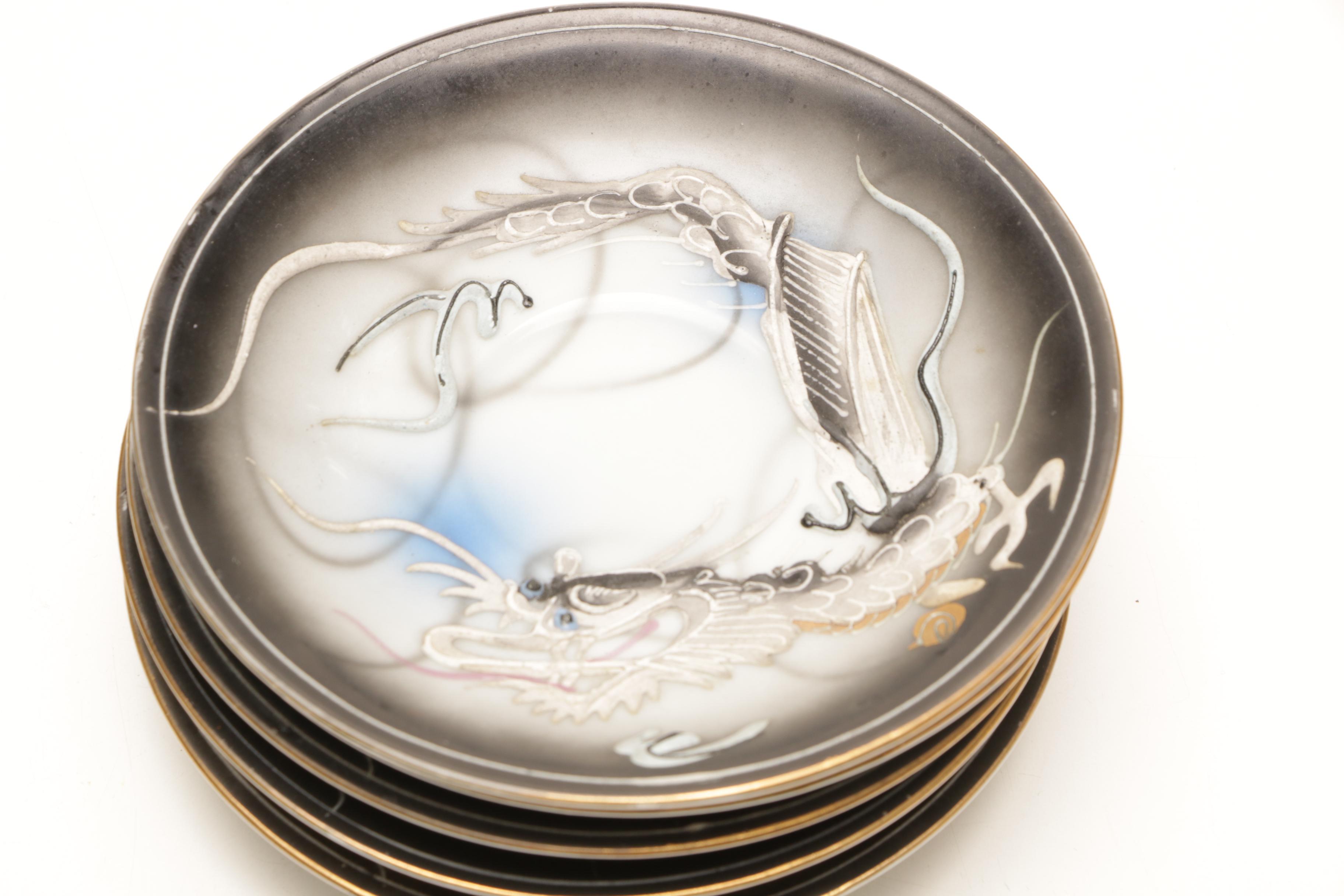 Japanese Moriage Dragonware