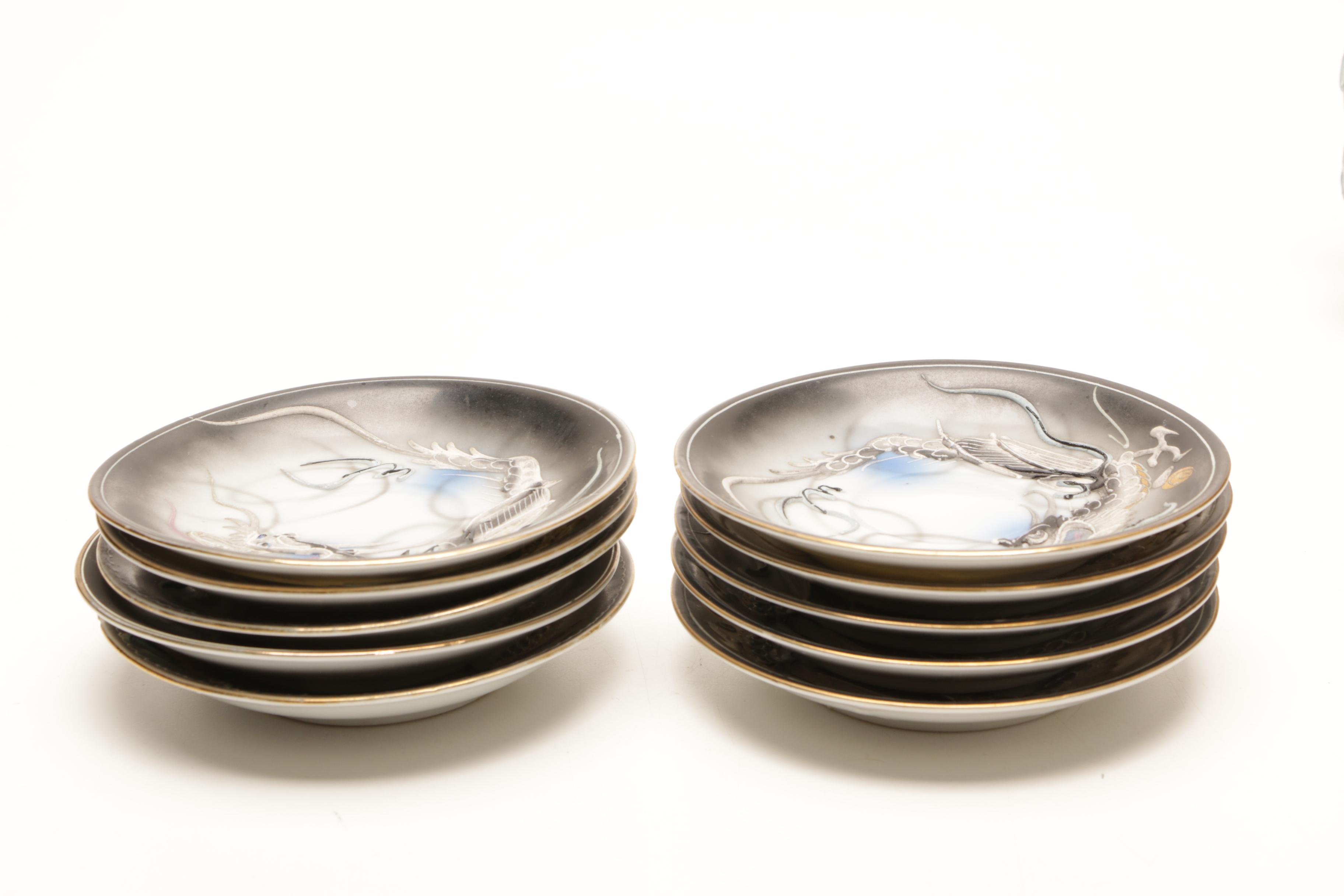 Japanese Moriage Dragonware