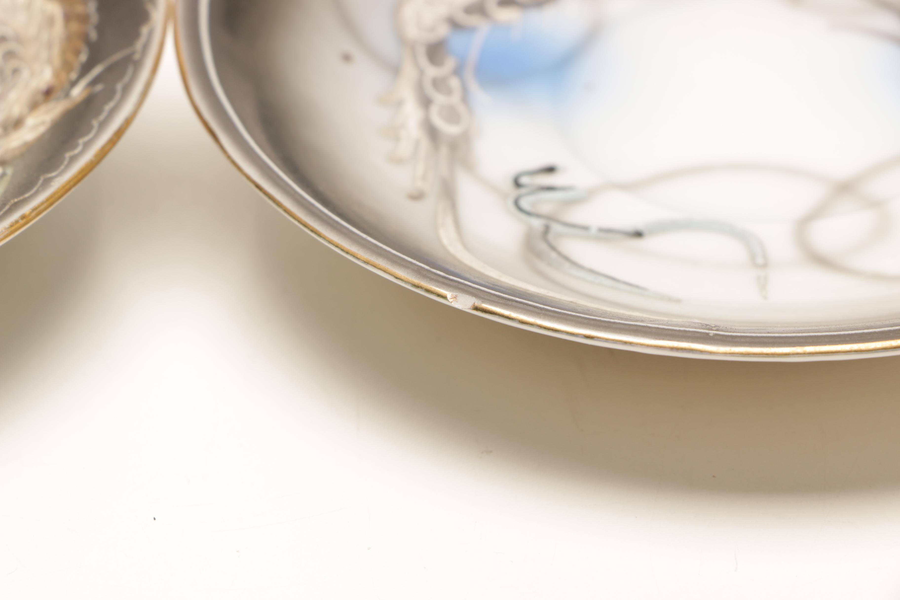 Japanese Moriage Dragonware