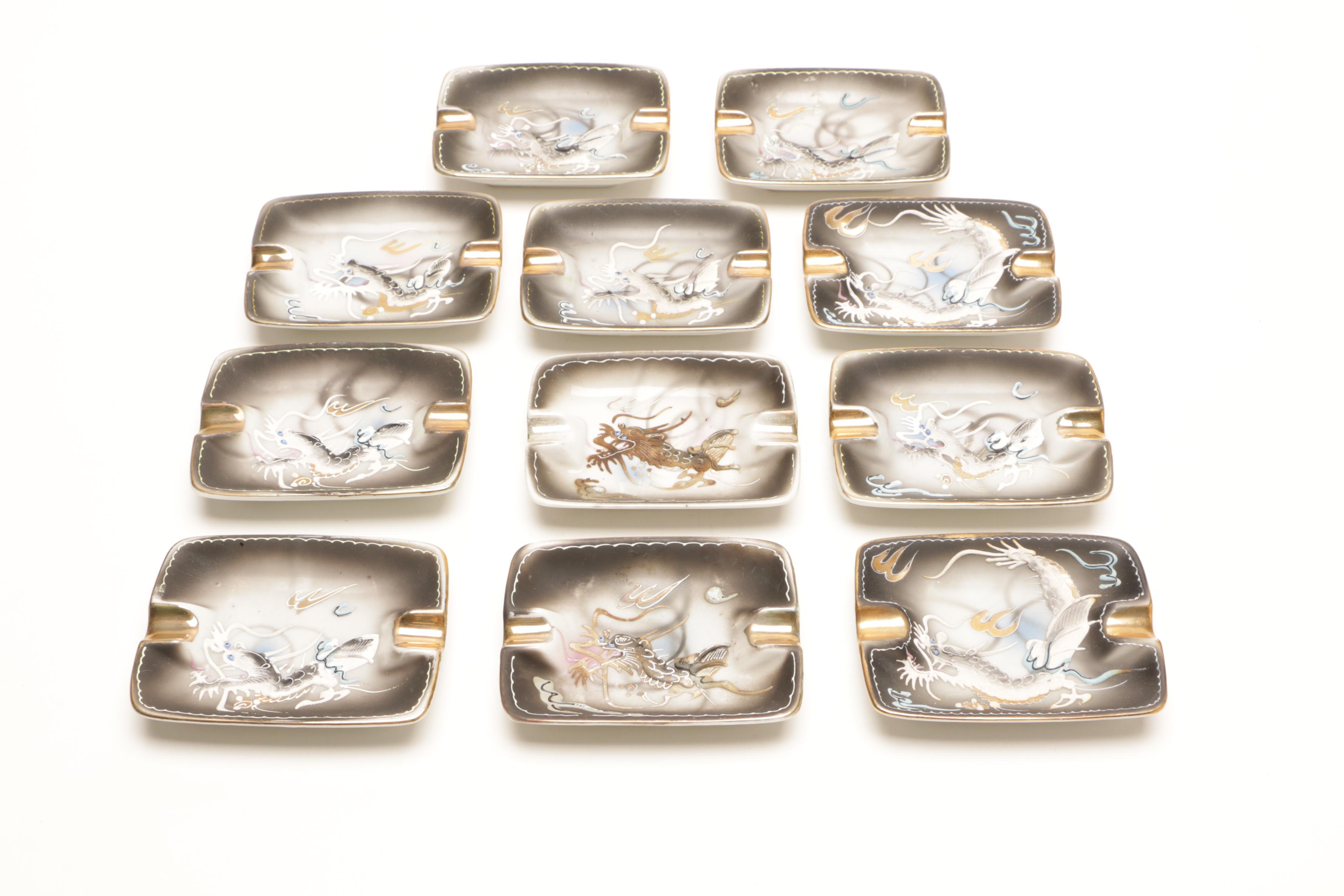 Japanese Moriage Dragonware