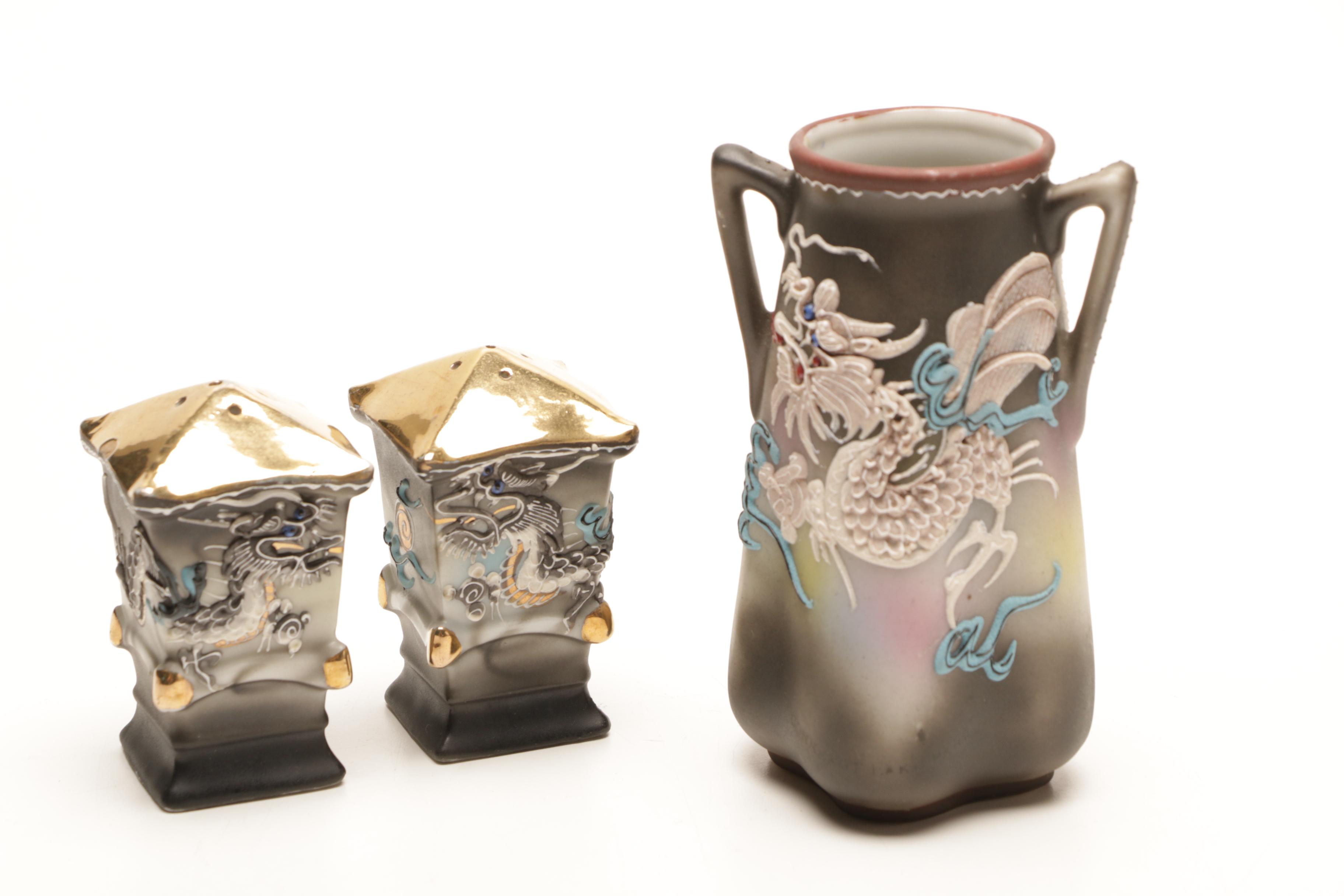 Japanese Moriage Dragonware