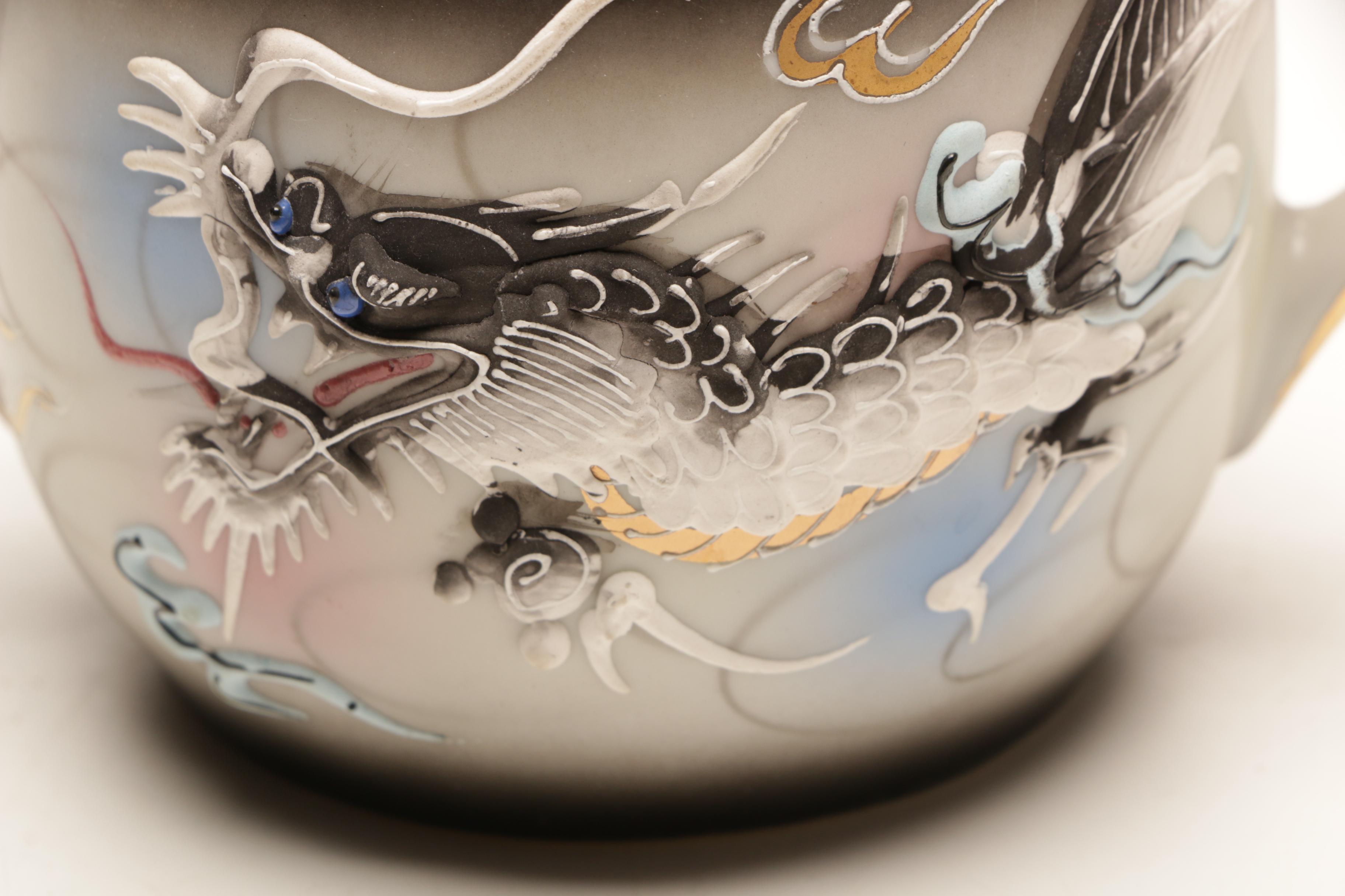 Japanese Moriage Dragonware