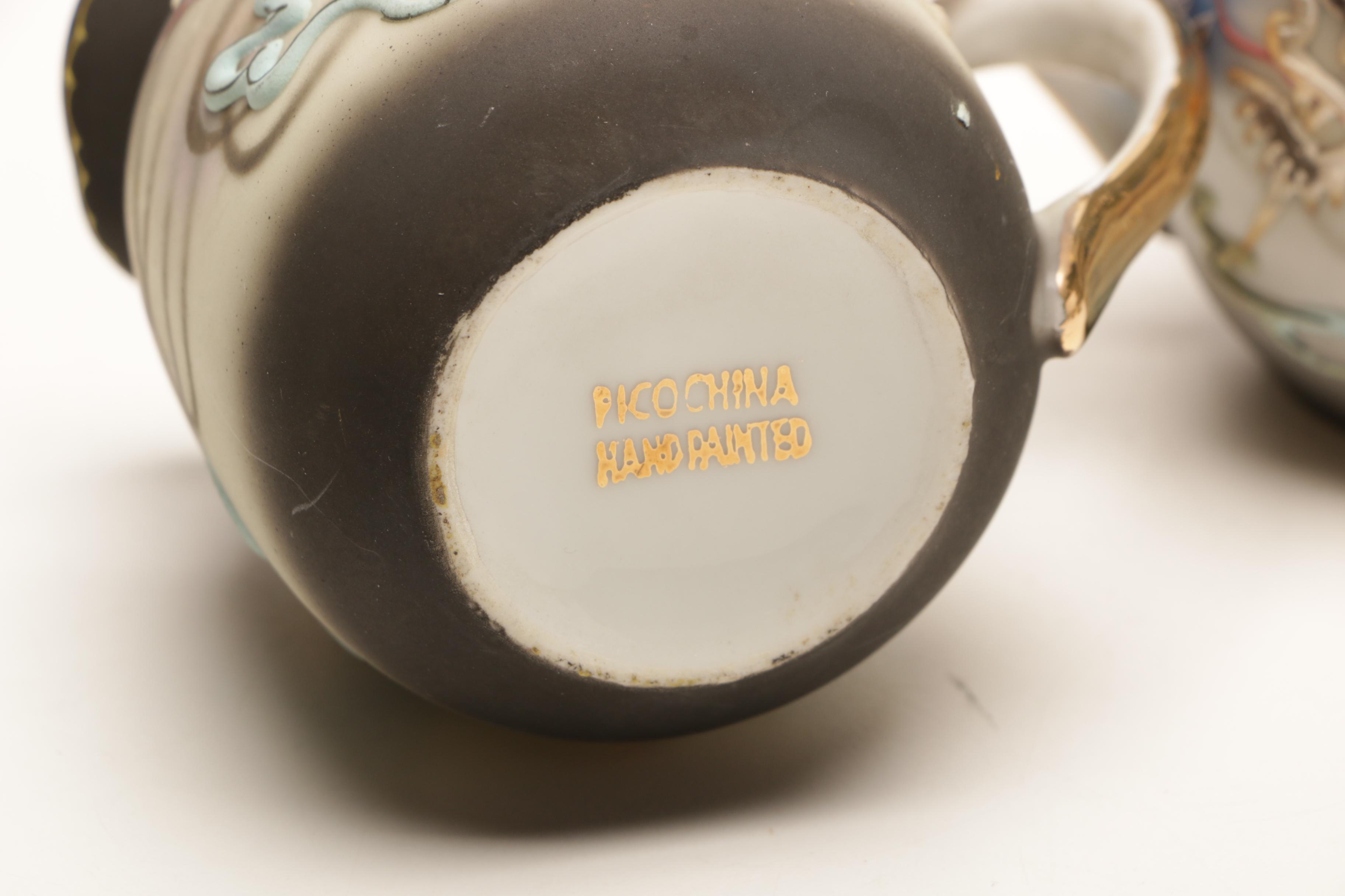 Japanese Moriage Dragonware