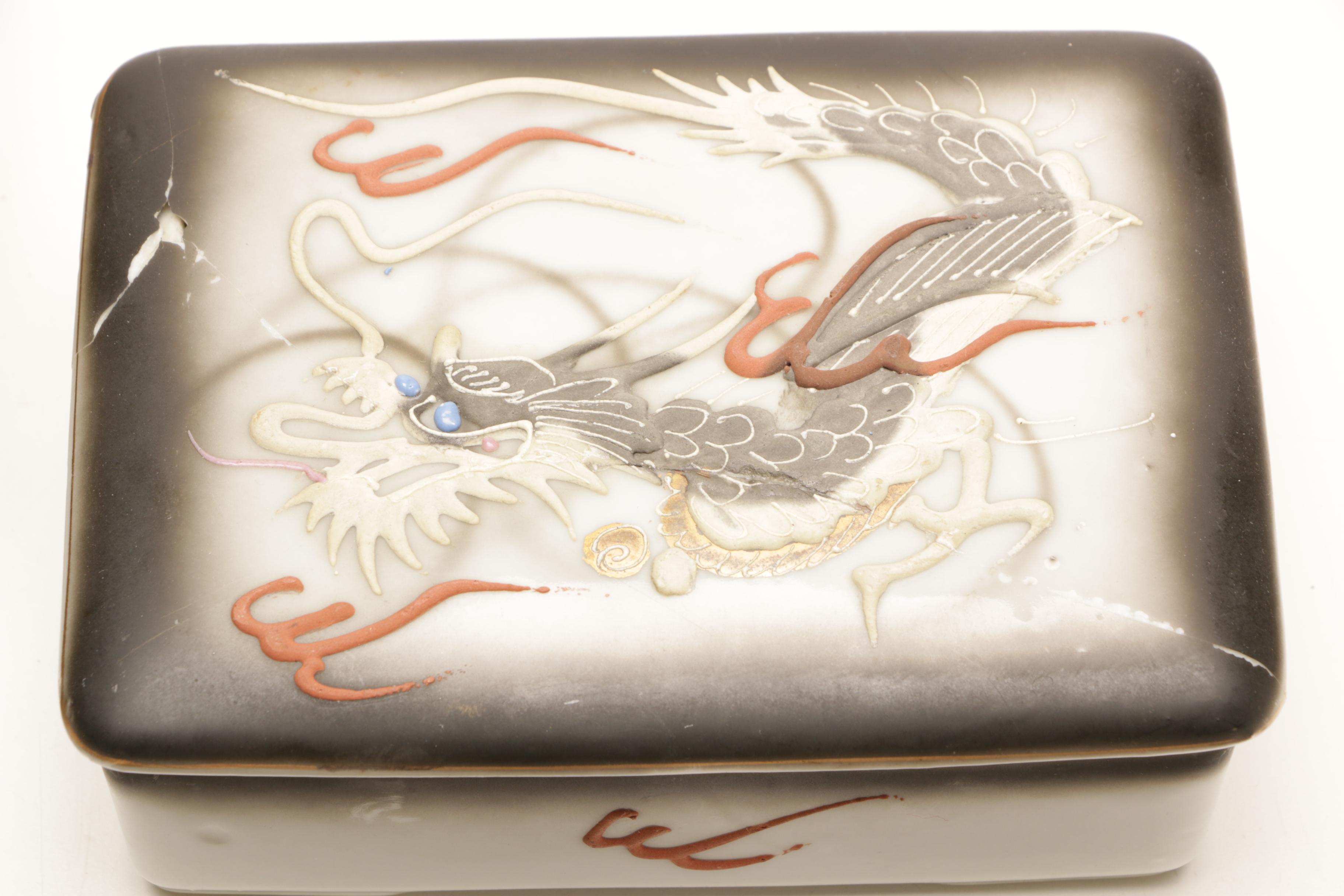 Japanese Moriage Dragonware