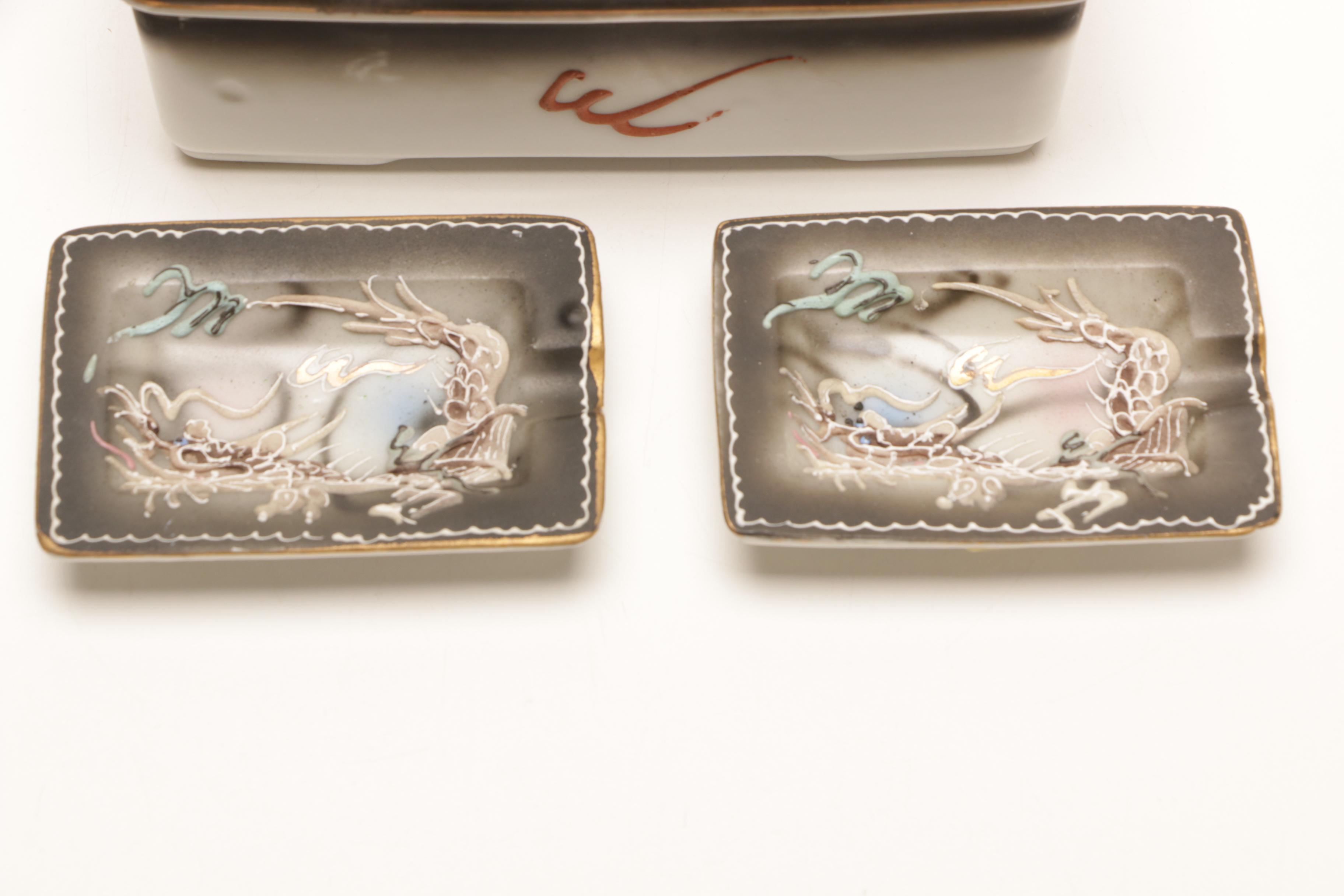 Japanese Moriage Dragonware