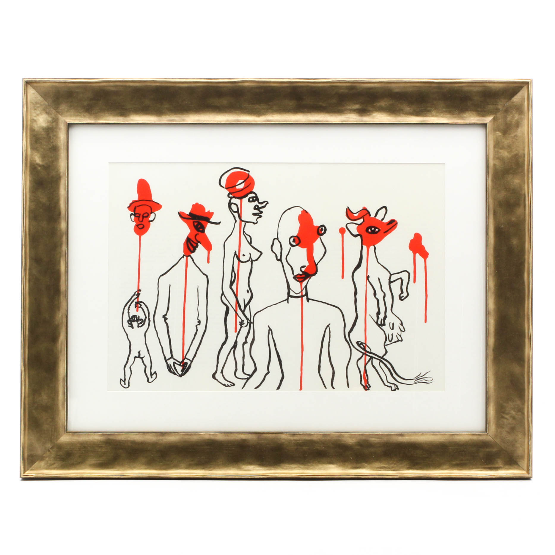 Alexander Calder Double-Page Color Lithograph from "Derrière le Miroir"