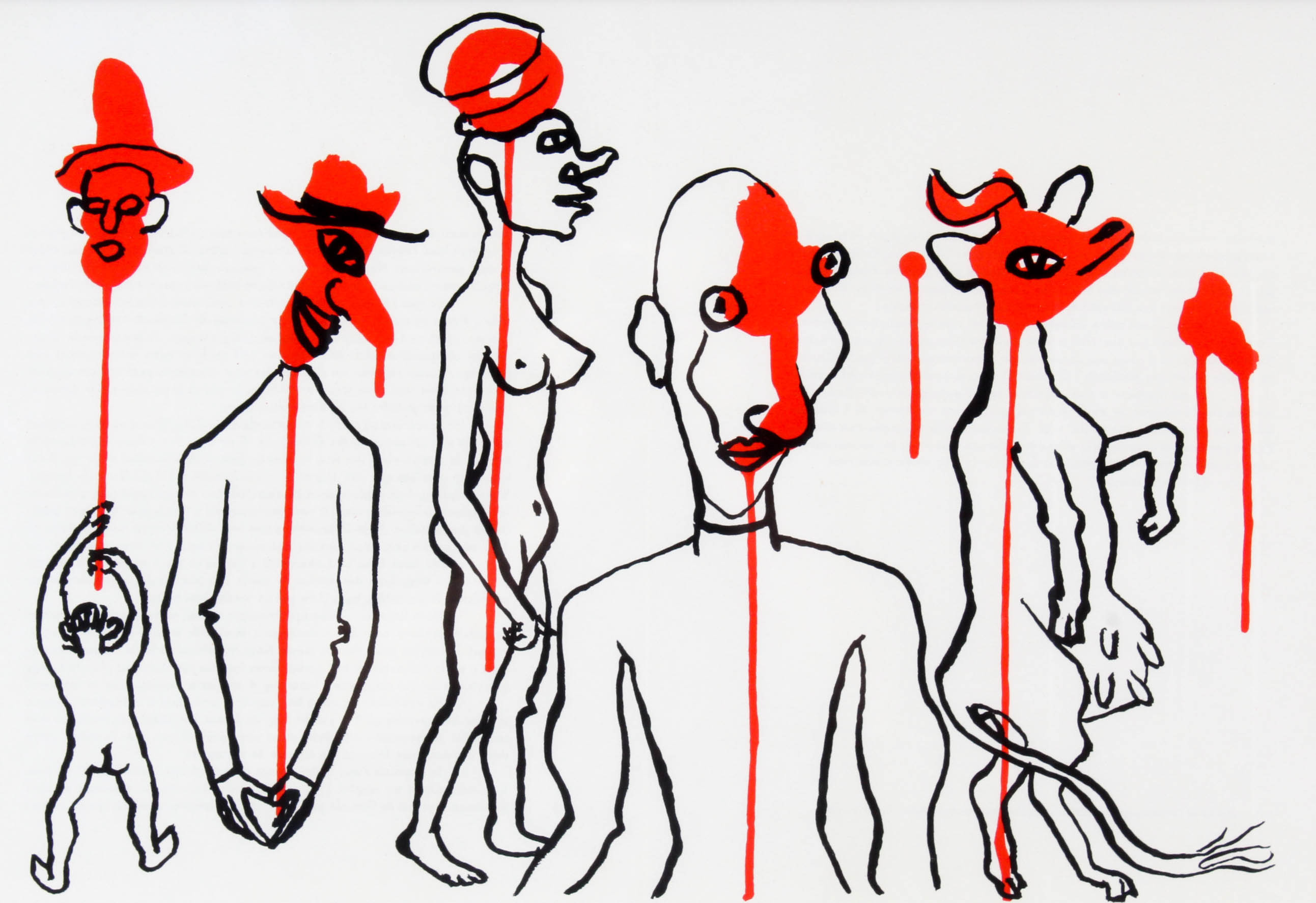 Alexander Calder Double-Page Color Lithograph from "Derrière le Miroir"
