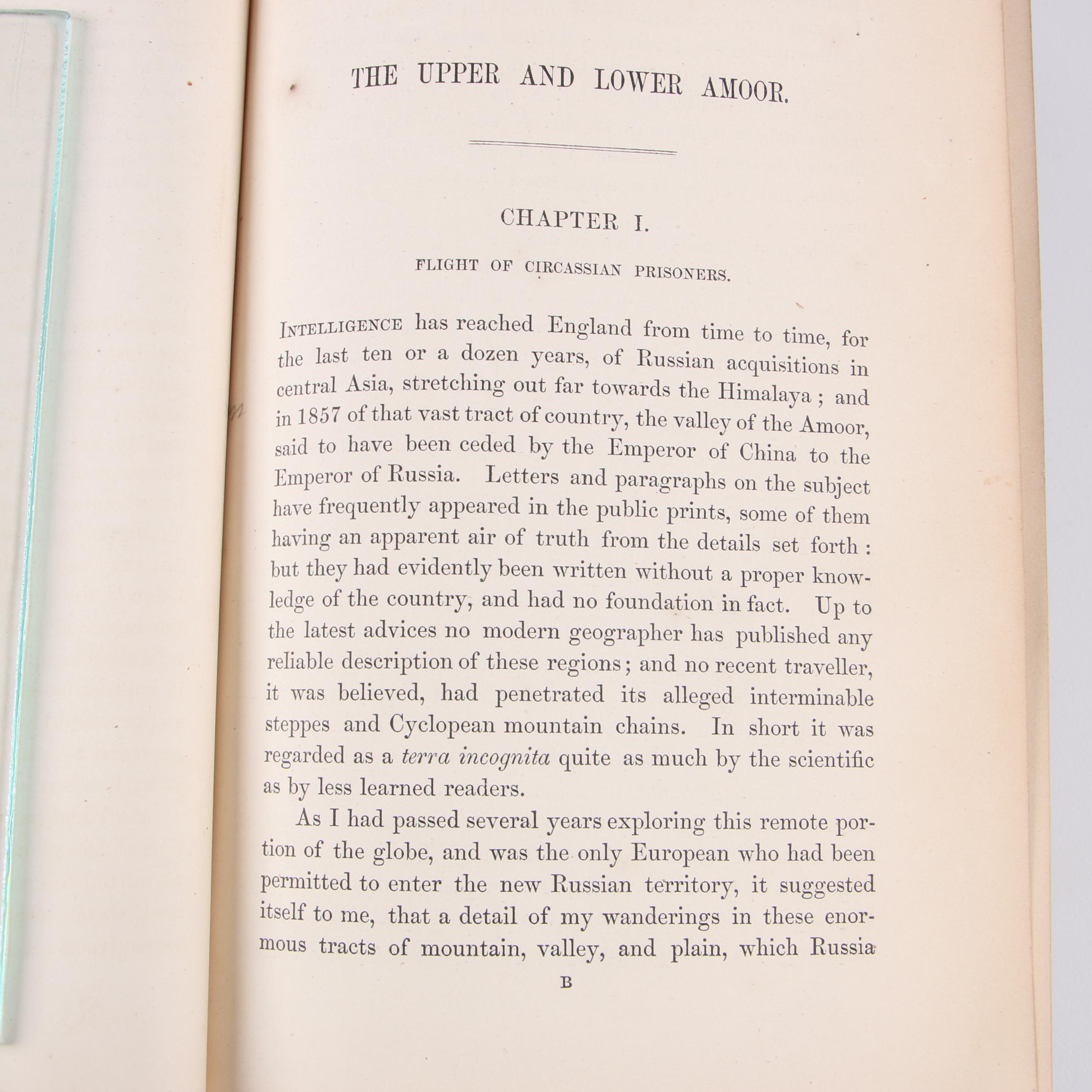 Travel Writing Books by Thomas Witlam Atkinson, Mid 19th Century