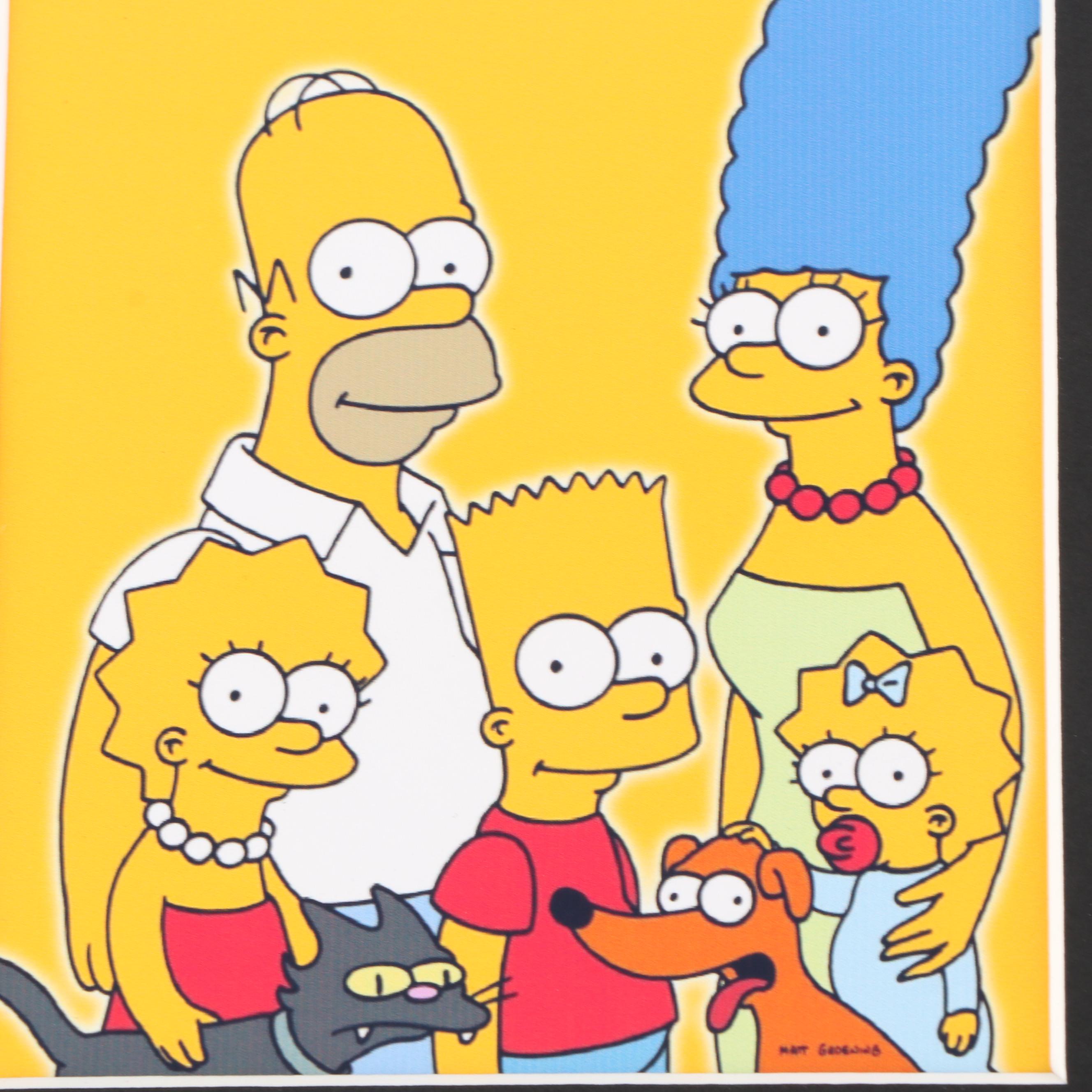 "The Simpsons" Original Film Cels in Limited Edition Presentation
