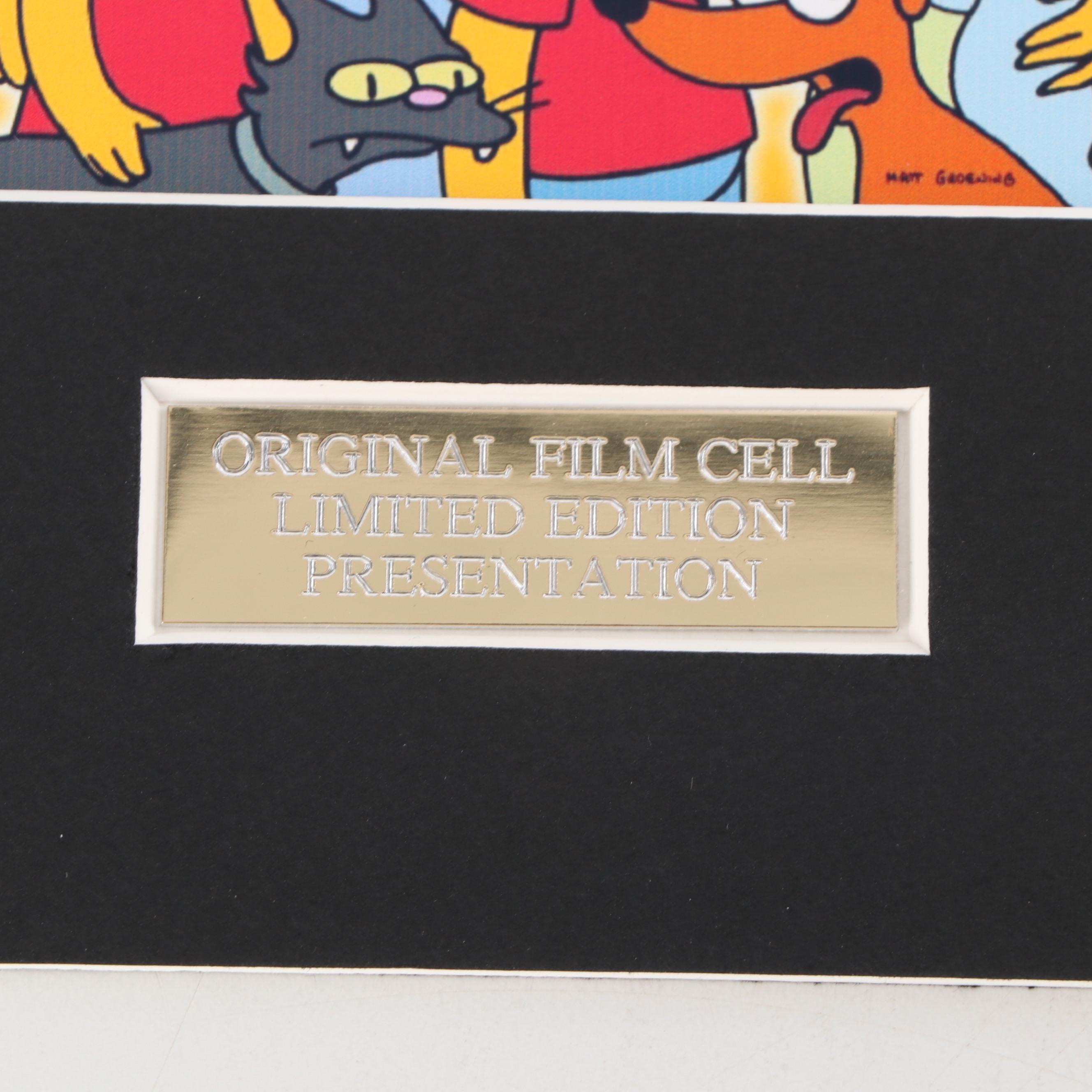"The Simpsons" Original Film Cels in Limited Edition Presentation