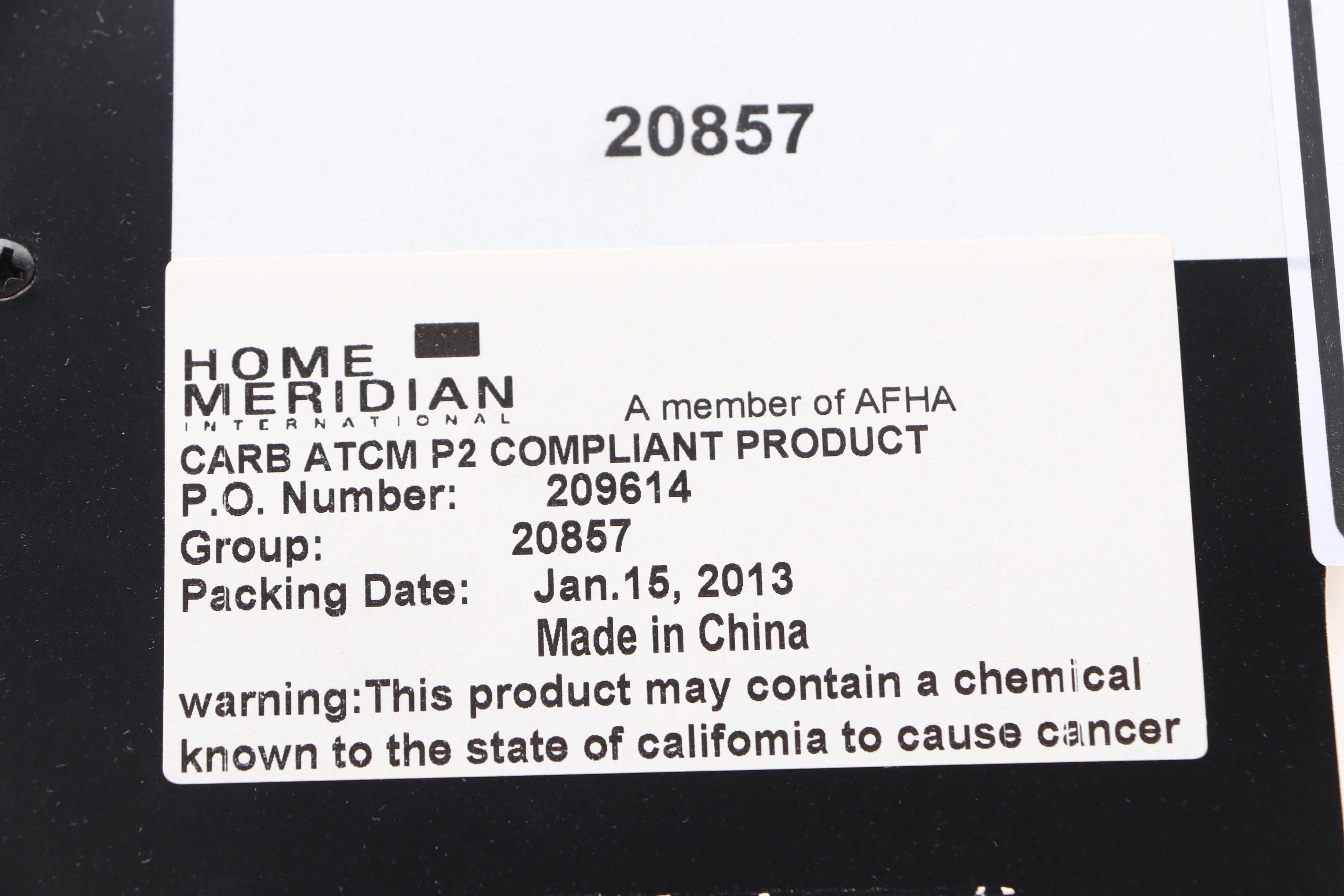 2013 Wood and Glass Illuminated Curio Cabinet by Home Meridian Furniture