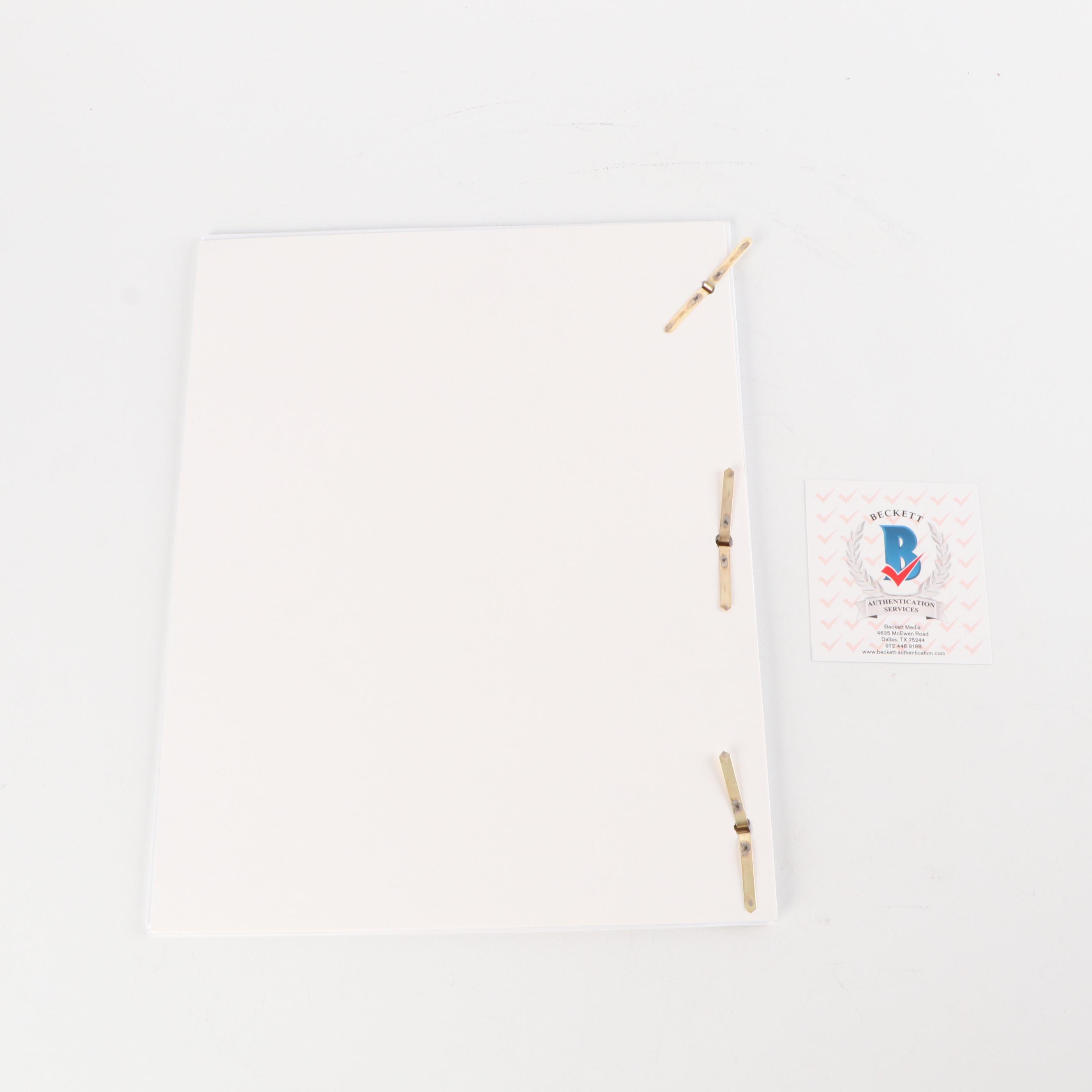 Robert Carradine Autographed "Revenge of the Nerds" Movie Script - Beckett COA