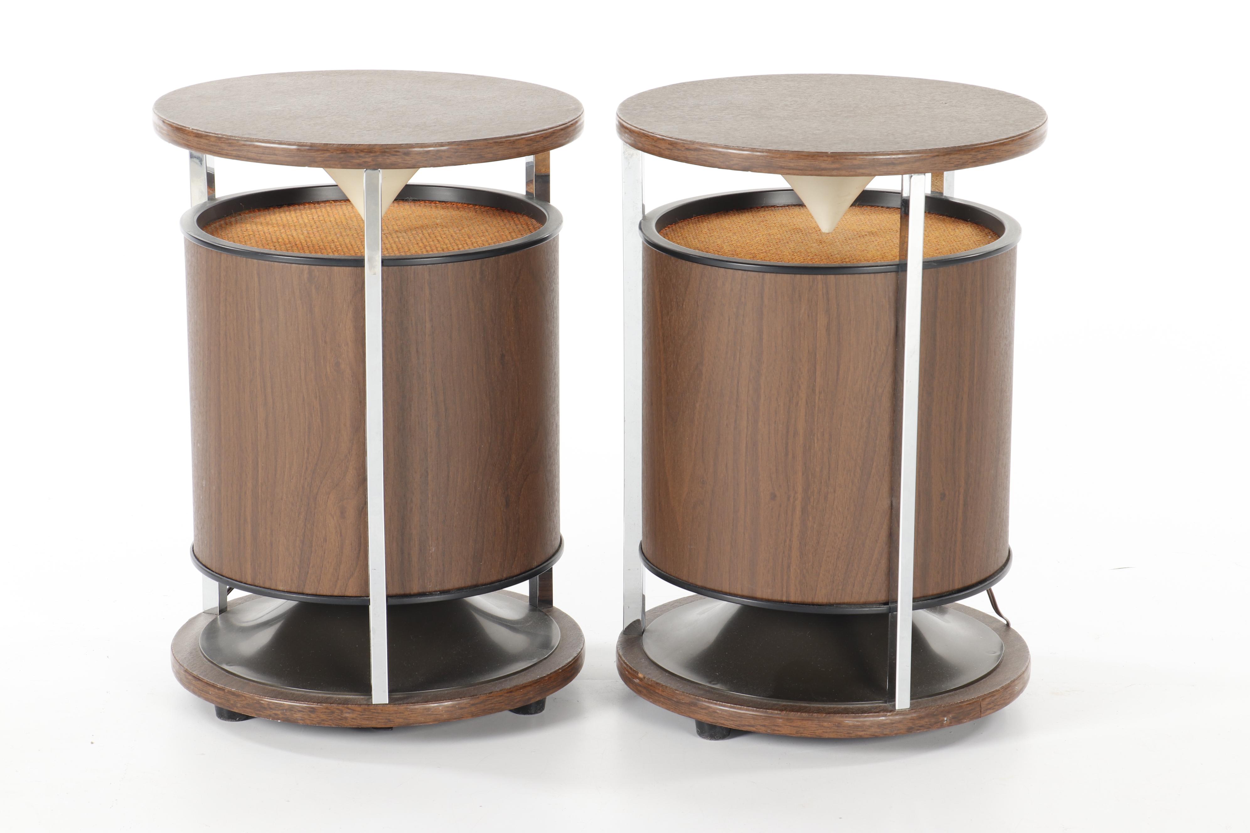 Zenith B595 Solid State Circle of Sound Phonograph and Tuner with Speakers