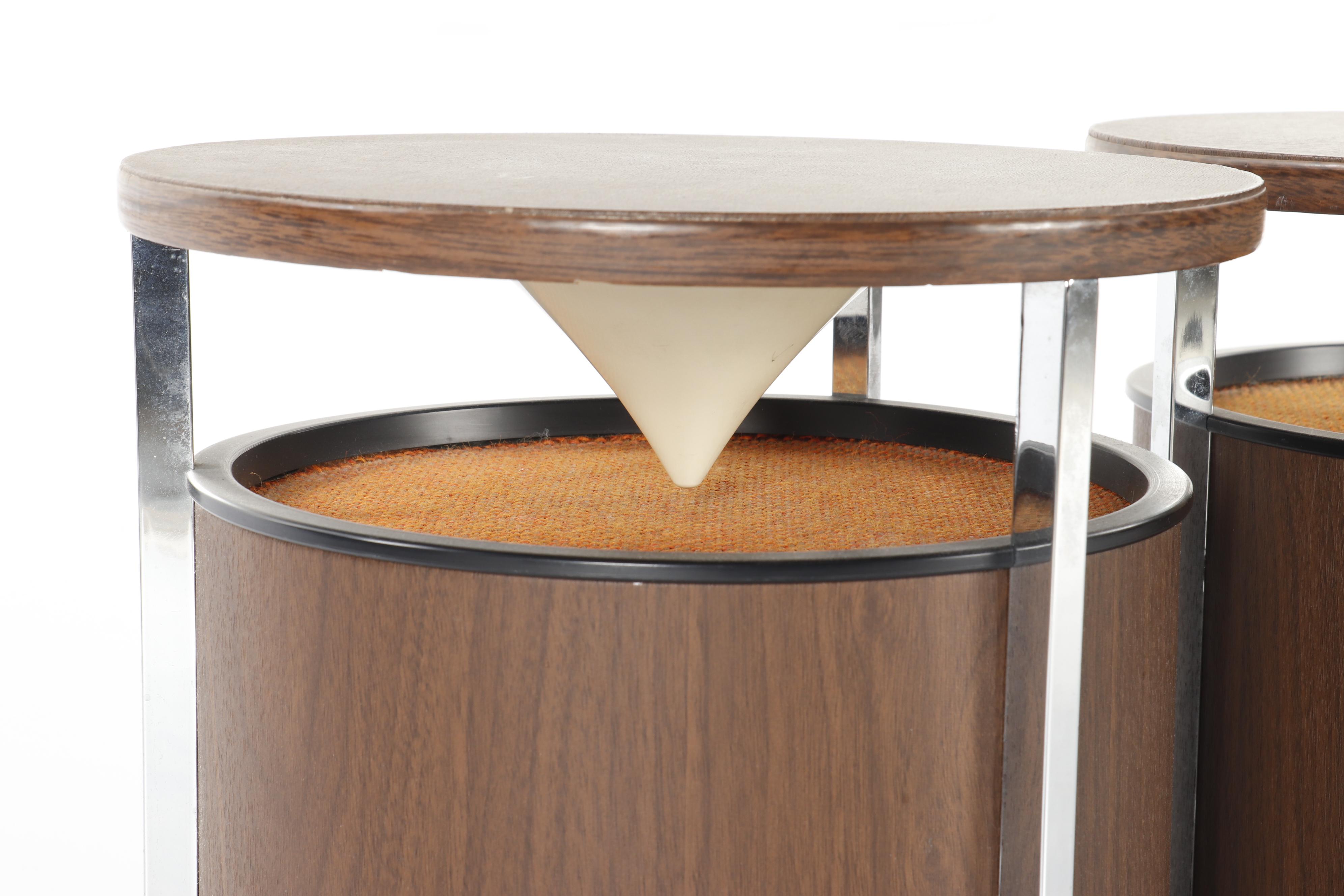 Zenith B595 Solid State Circle of Sound Phonograph and Tuner with Speakers