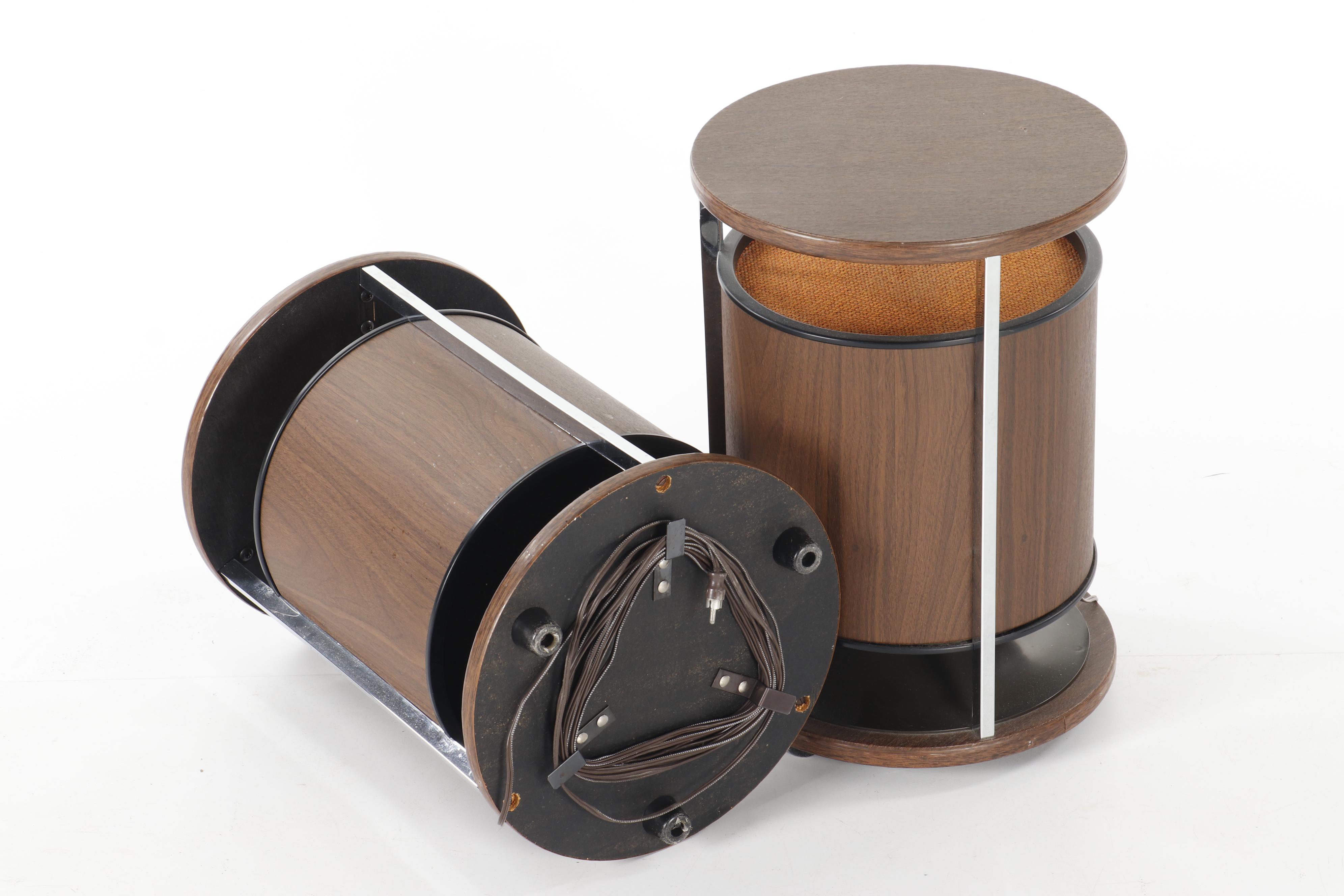 Zenith B595 Solid State Circle of Sound Phonograph and Tuner with Speakers