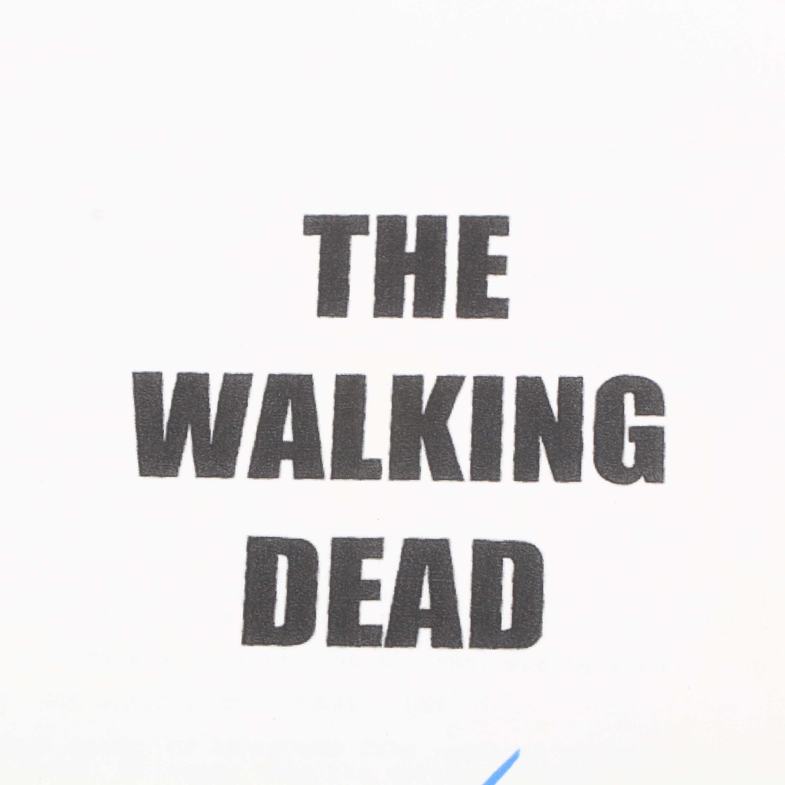 Danai Gurira Autographed "The Walking Dead" Pilot Script - Beckett COA