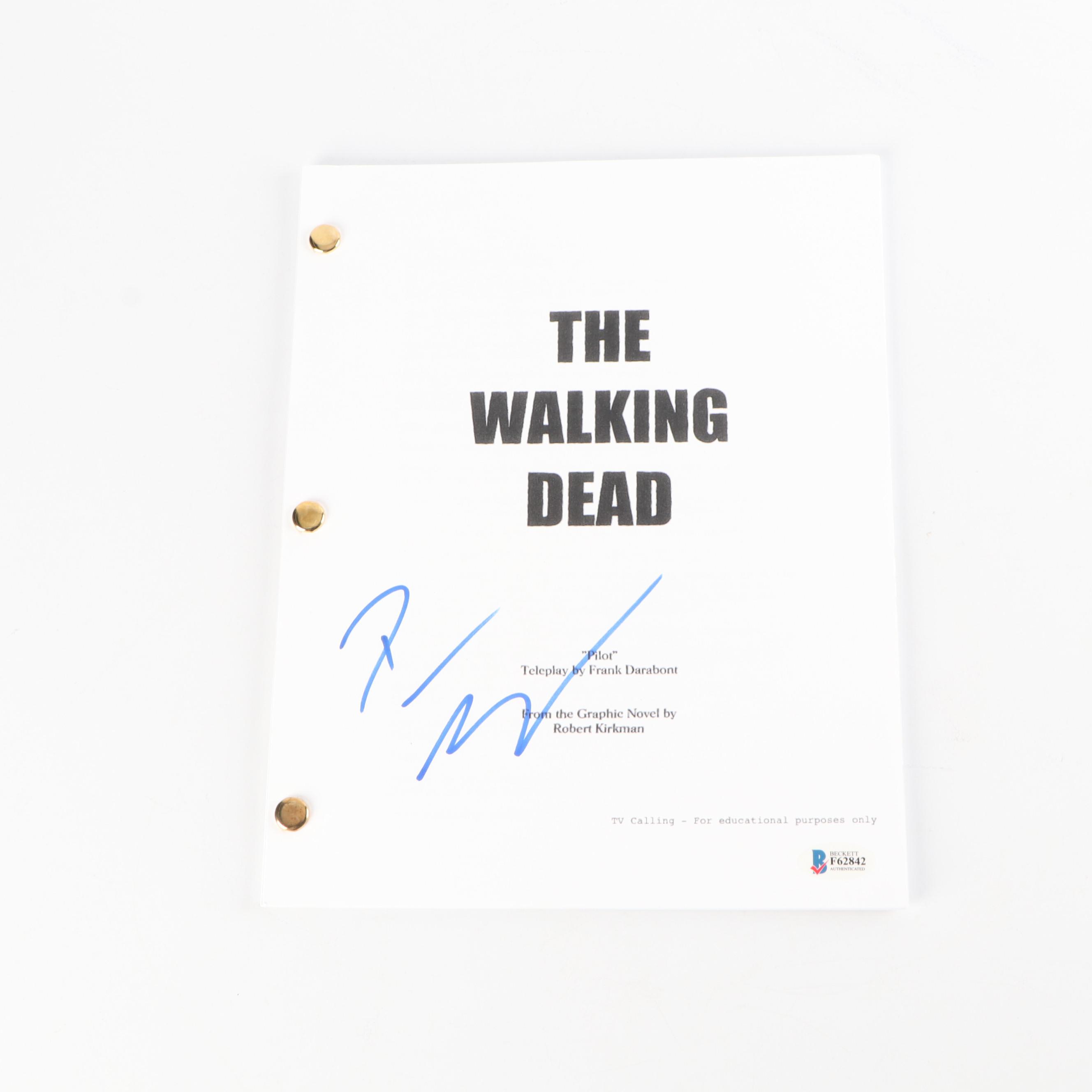 Danai Gurira Autographed "The Walking Dead" Pilot Script - Beckett COA
