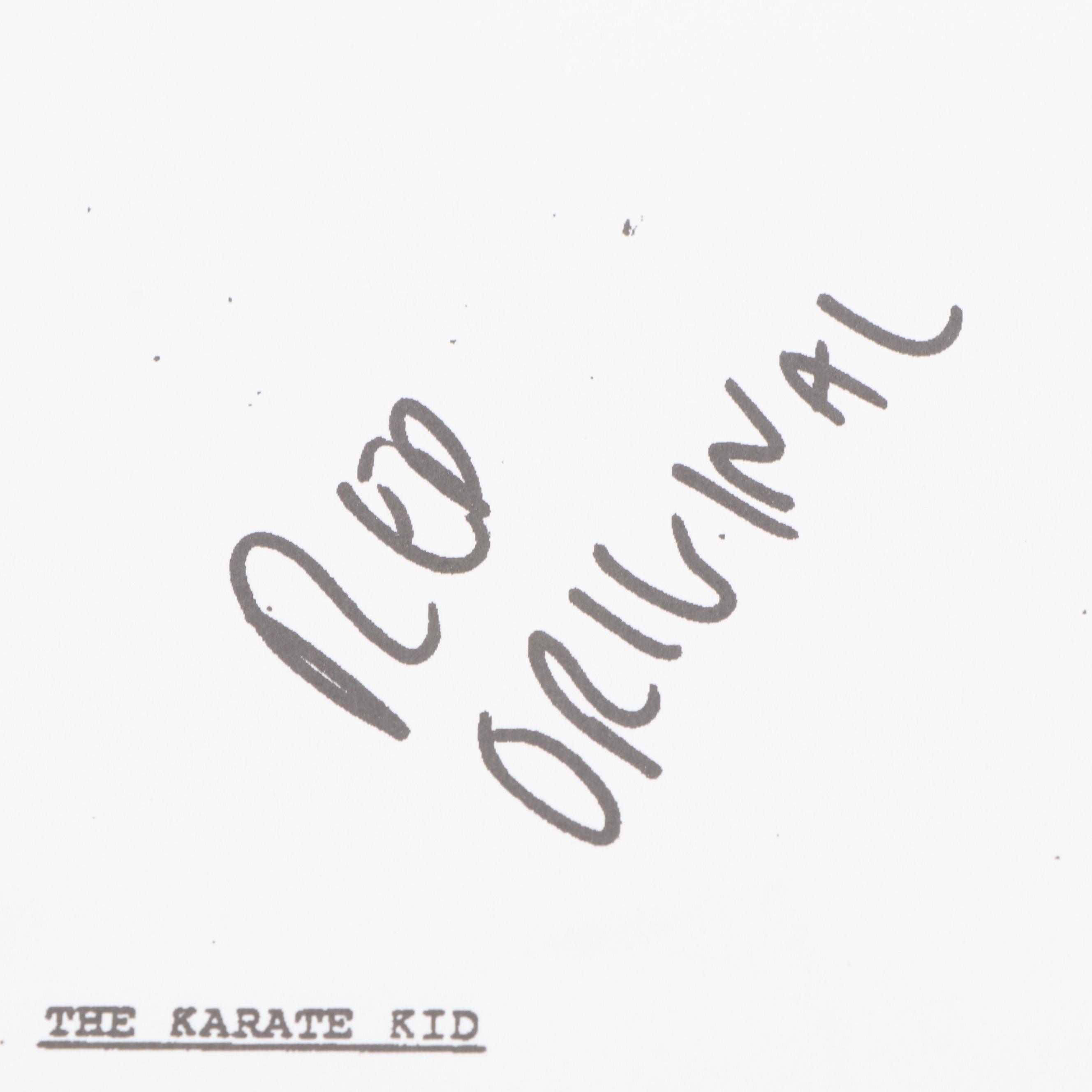 Ralph Macchio Autographed "The Karate Kid" Revised Screenplay