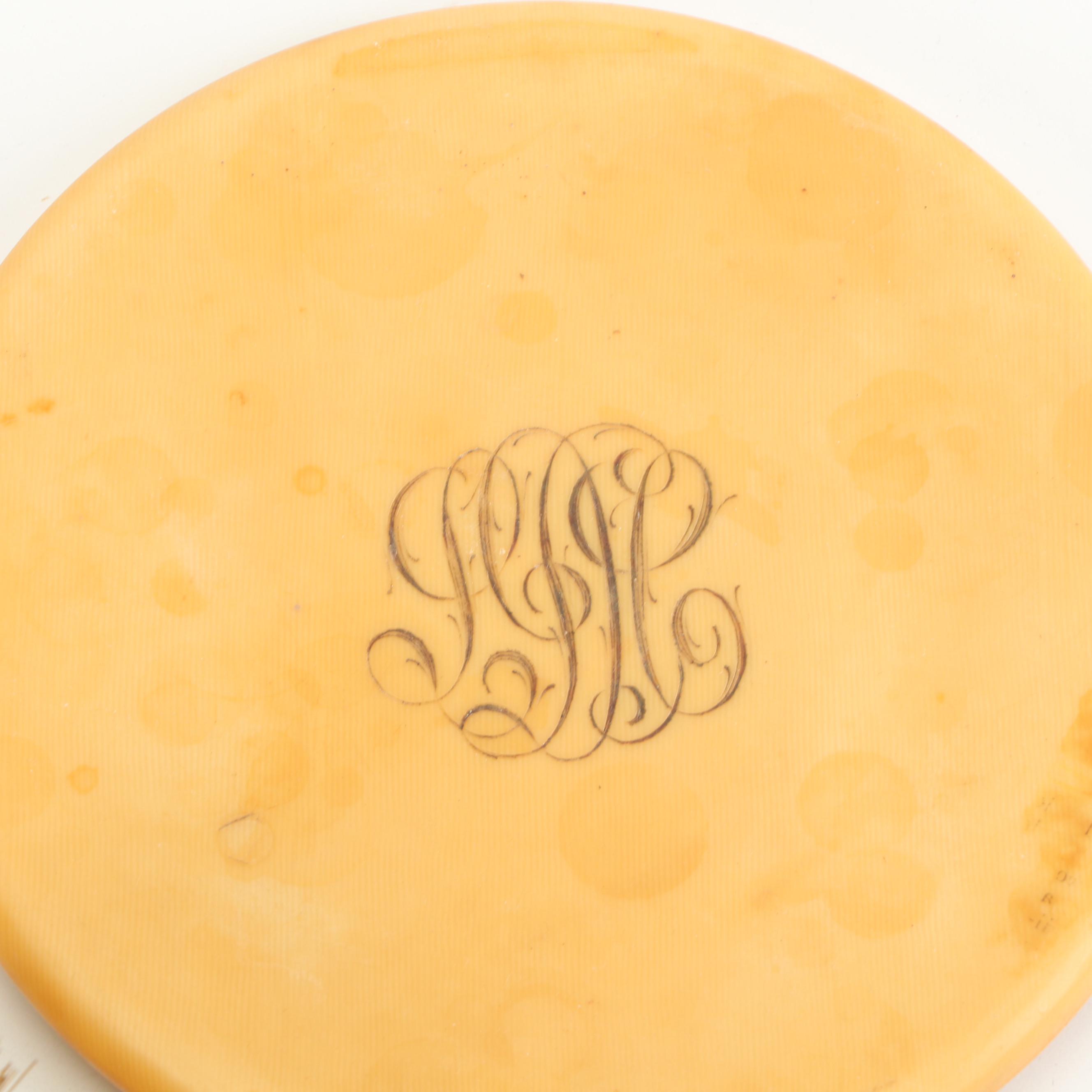 Celluloid Hand Mirrors and Hair Brushes including Imperial, Vintage