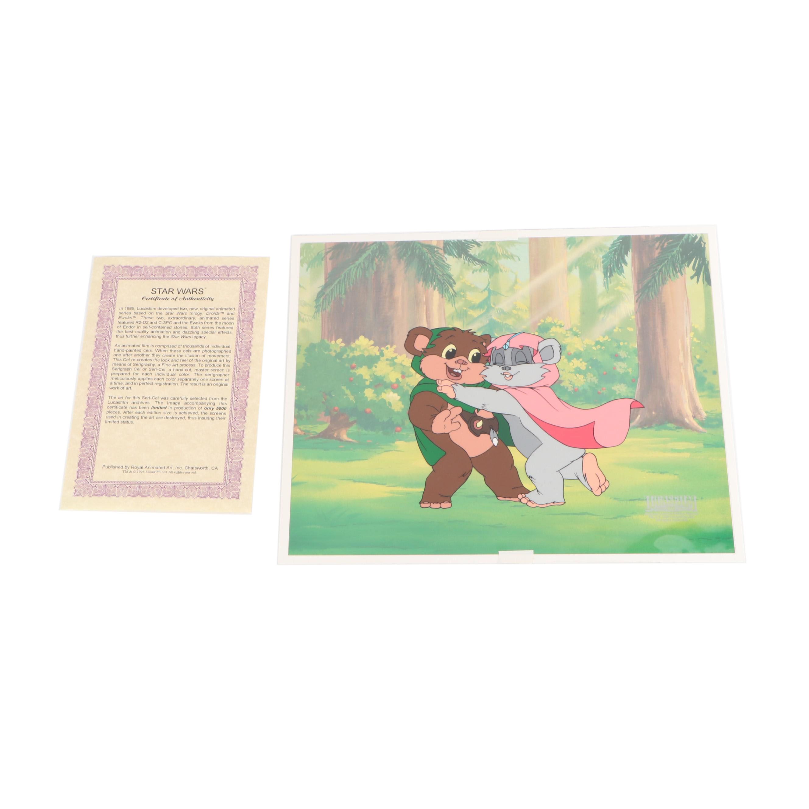 LucasFilm "Ewoks" Animated Series Limited Edition Animation Cel