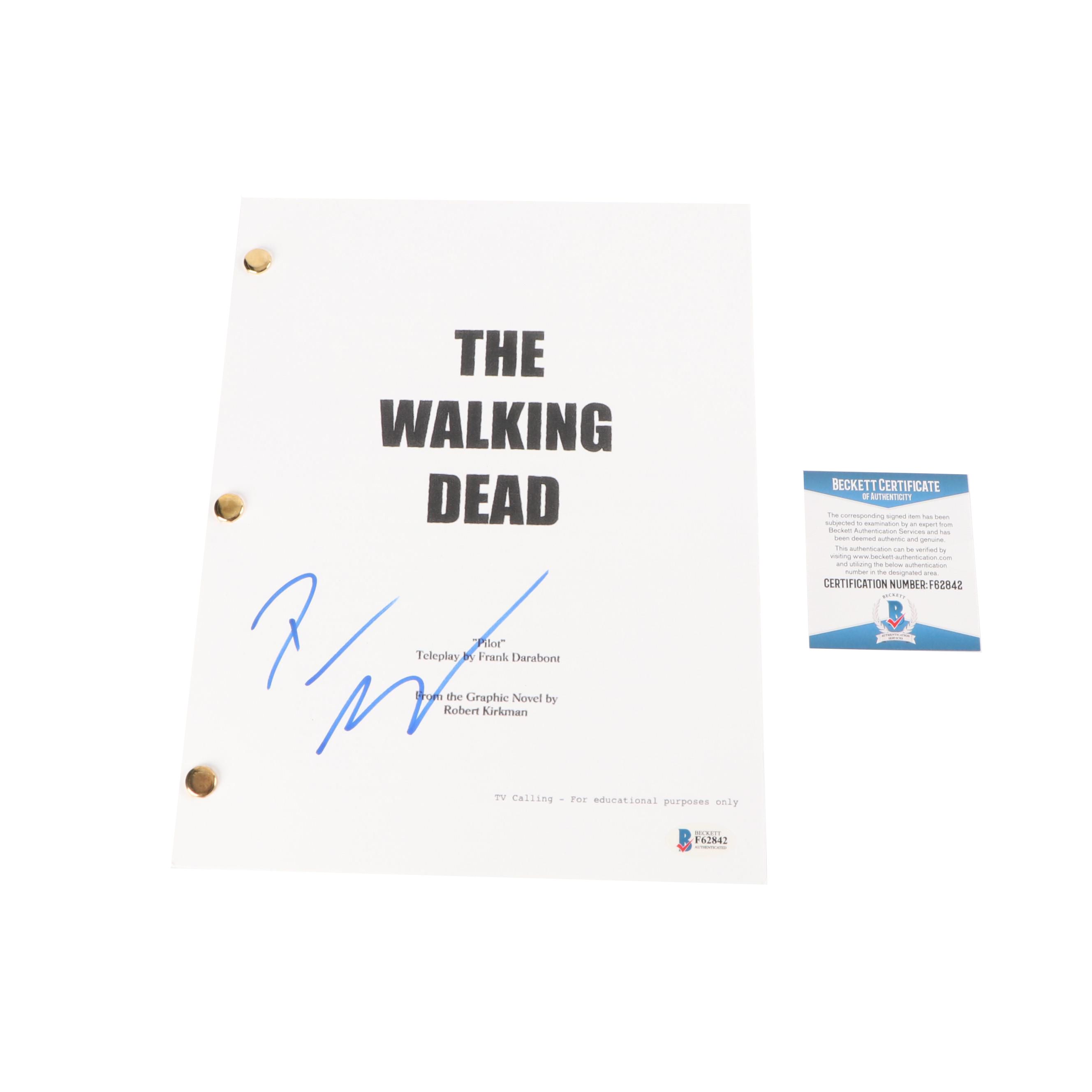 Danai Gurira Autographed "The Walking Dead" Pilot Script - Beckett COA