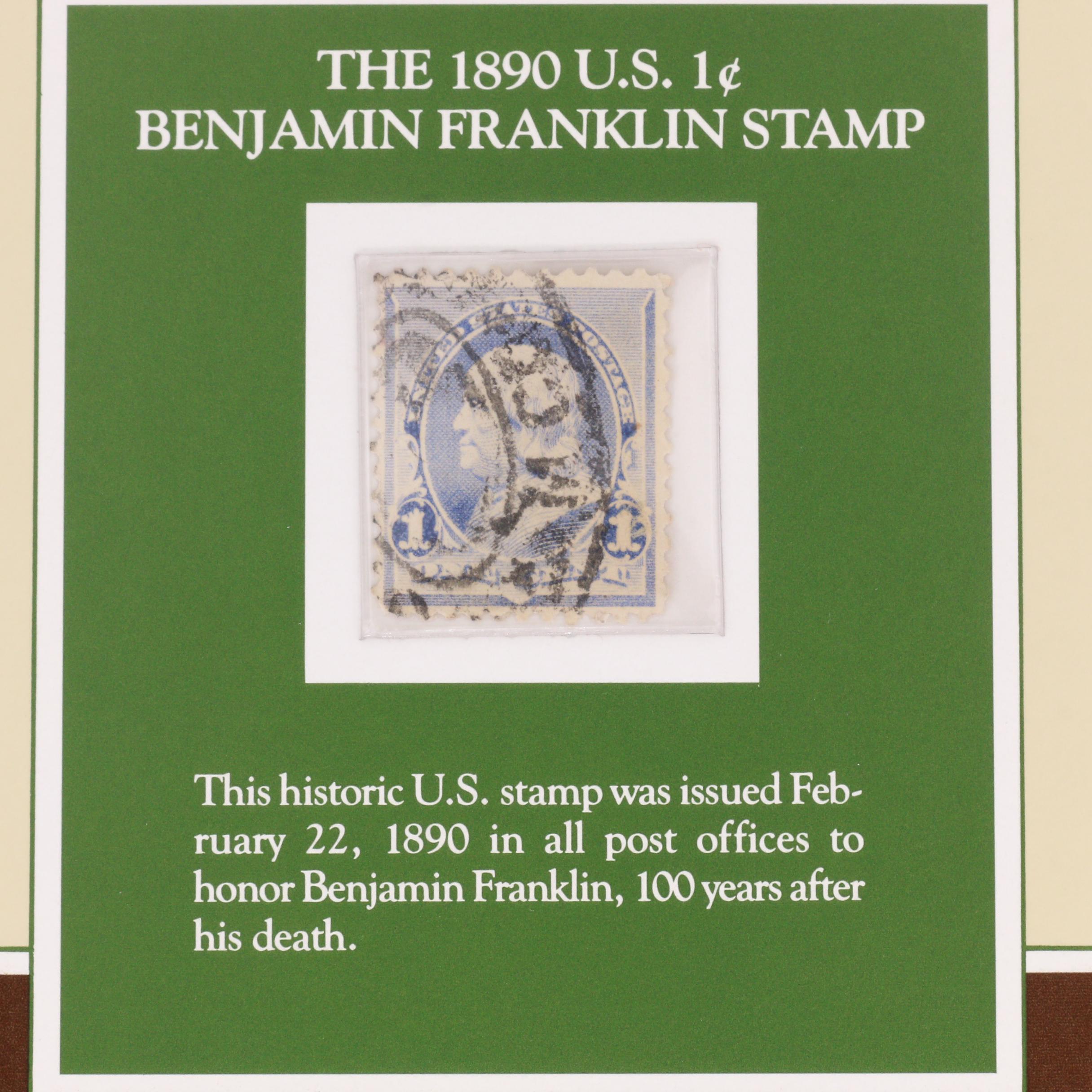 United States Benjamin Franklin Stamp Folio