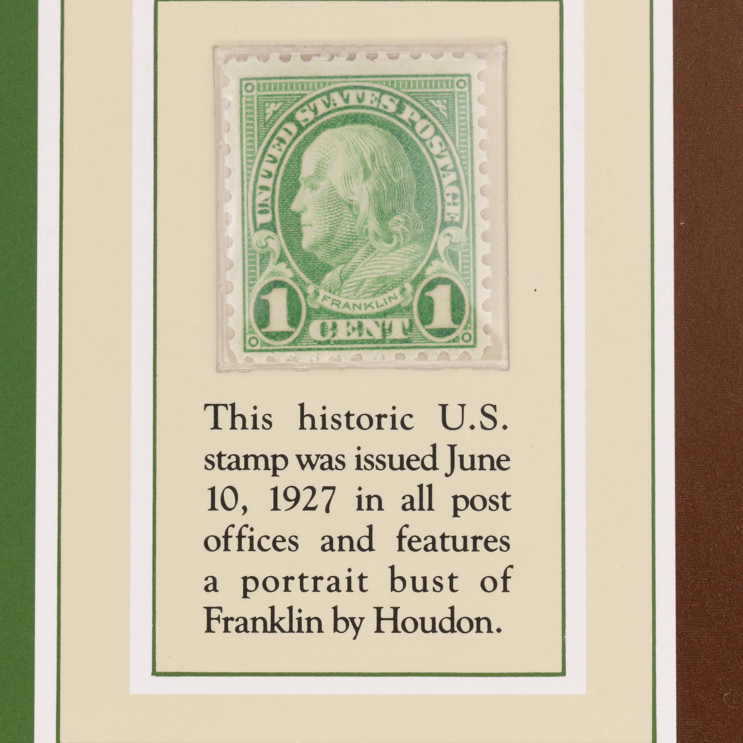 United States Benjamin Franklin Stamp Folio