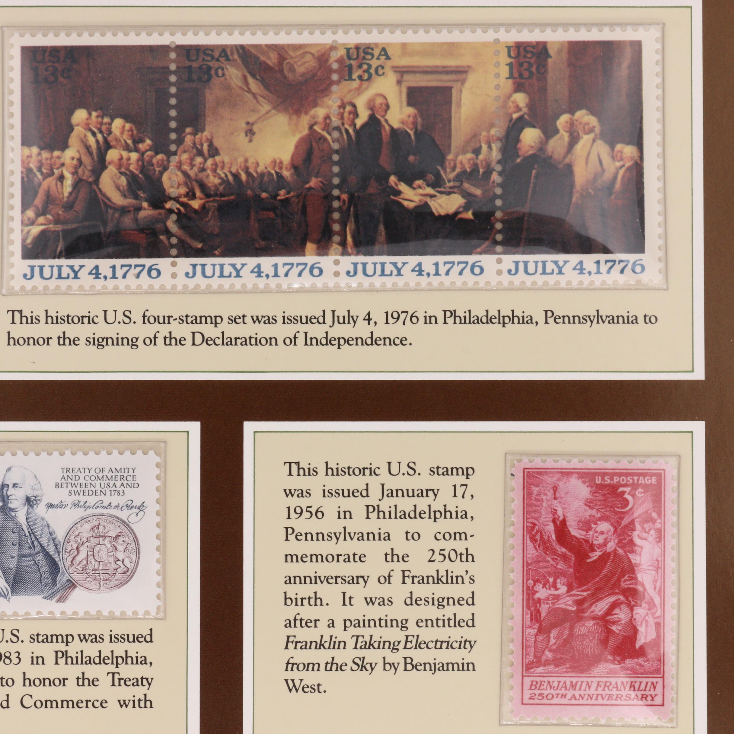 United States Benjamin Franklin Stamp Folio